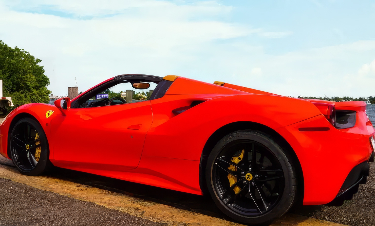 Ferrari 488 – Rosso Corsa on Cuoio (Ferrari Red on Tan)