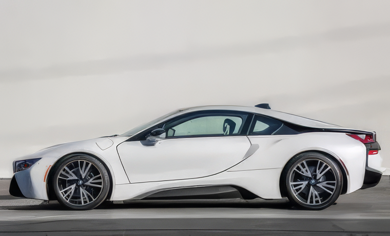 BMW i8 – Crystal White Pearl Metallic on Carum Spice Grey