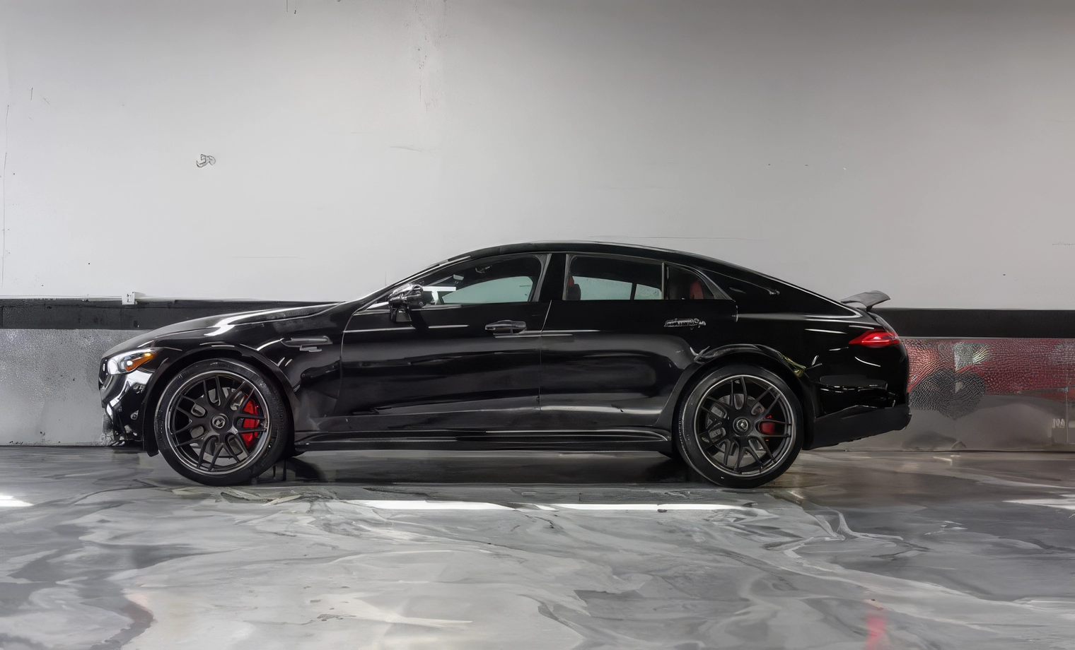 Mercedes-Benz AMG GT43 – Obsidian Black Metallic on Classic Red & Black