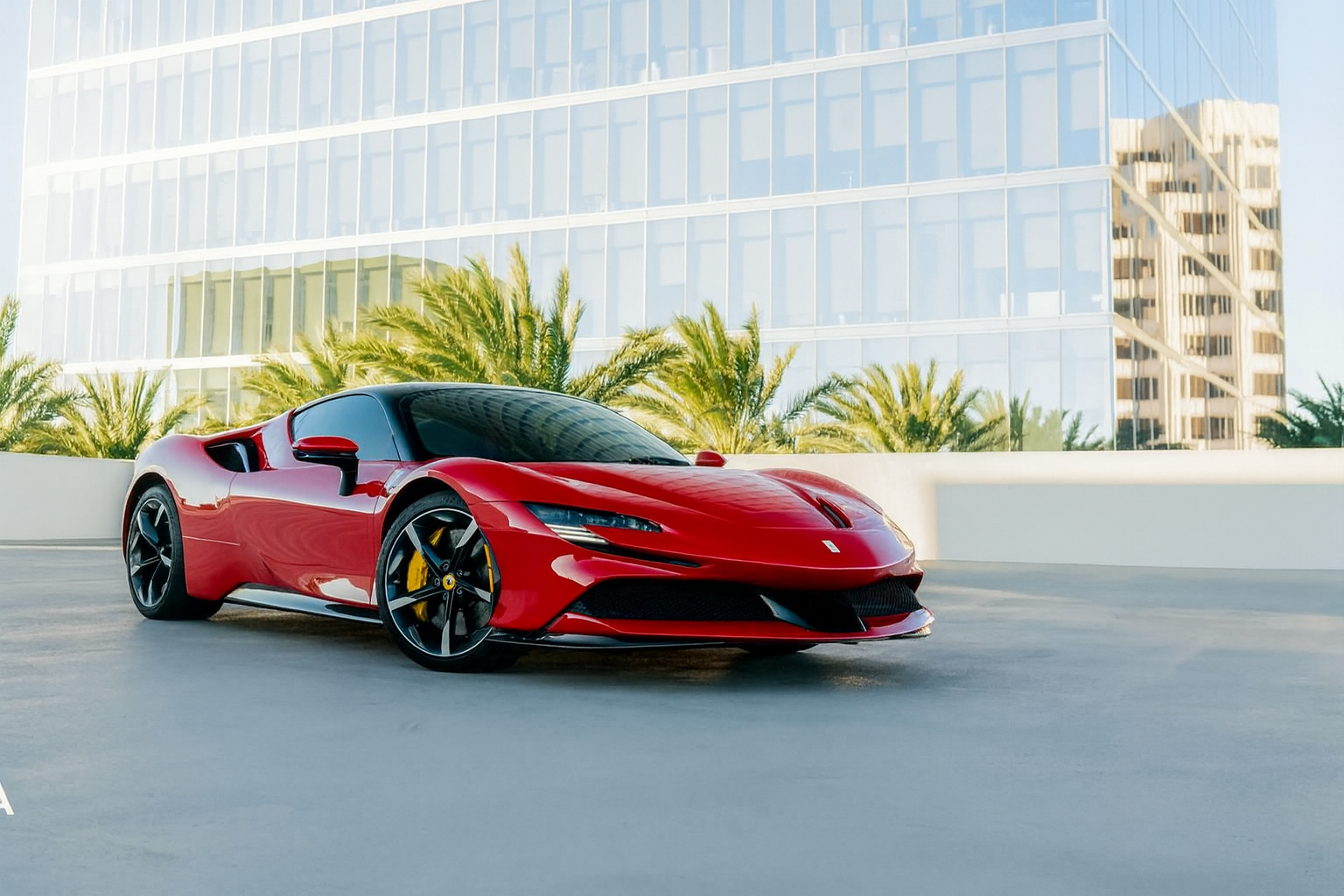Ferrari SF90 Stradale - Rosso Corsa on Nero & Rosso (Red on Black & Red)