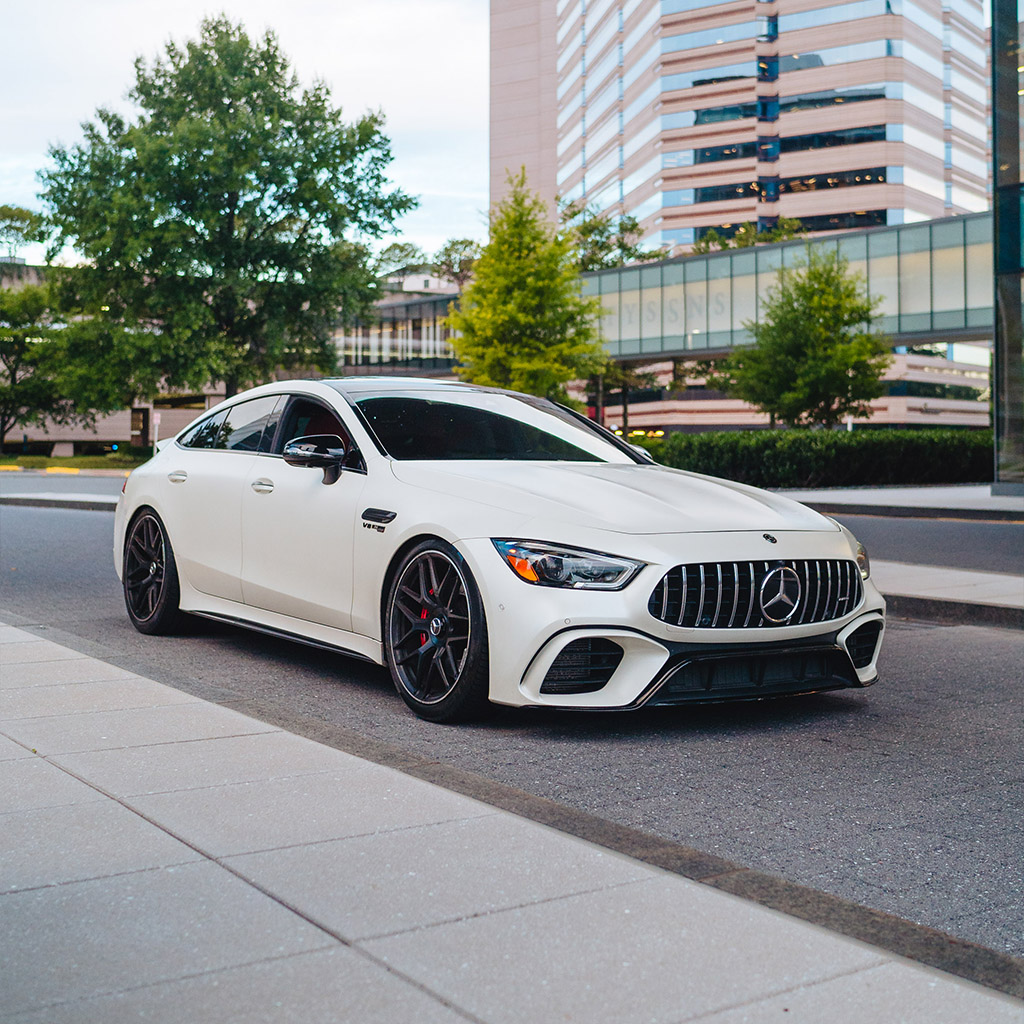 Mercedes-AMG GT 63 S 4MATIC+ 4-Door Coupe — Polar White on Red Pepper & Black