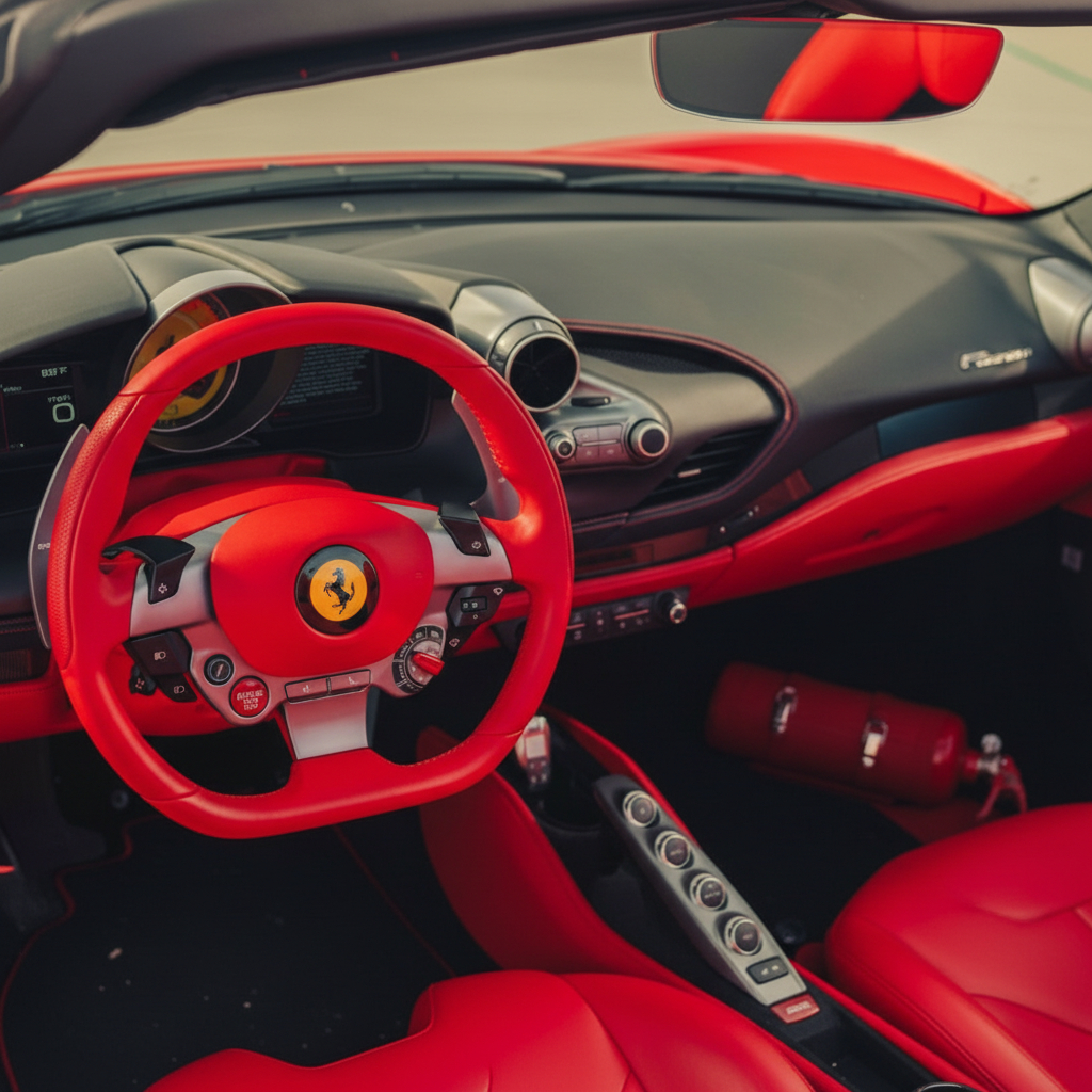 Ferrari F8 Spider - Rosso Corsa on Rosso & Nero (Red on Red & Black)