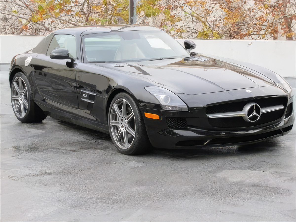 Mercedes-Benz SLS AMG - Obsidian Black Metallic on Porcelain & Black