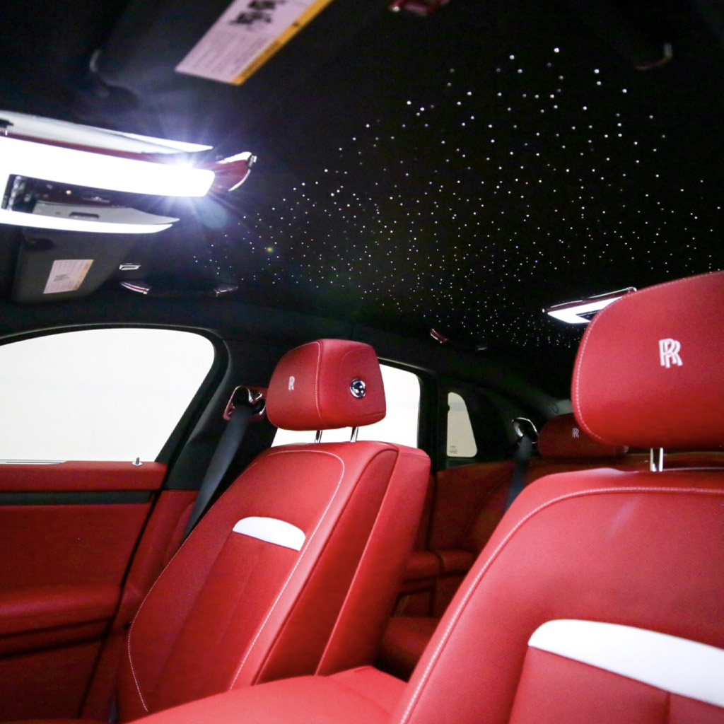 Rolls-Royce Ghost — Arctic White on Mugello Red & Black
