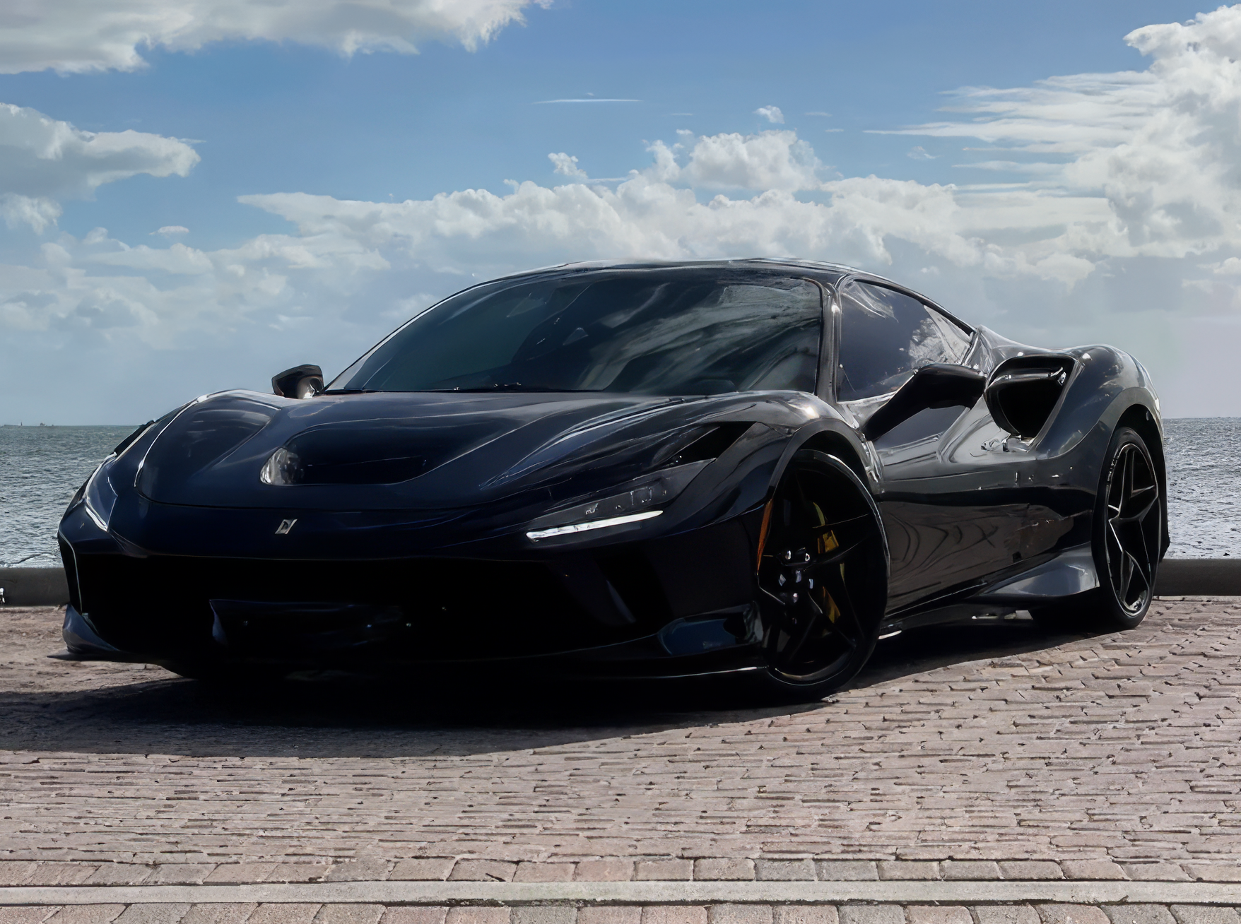 Ferrari F8 Tributo — Nero on Cuoio (Black on Tan)
