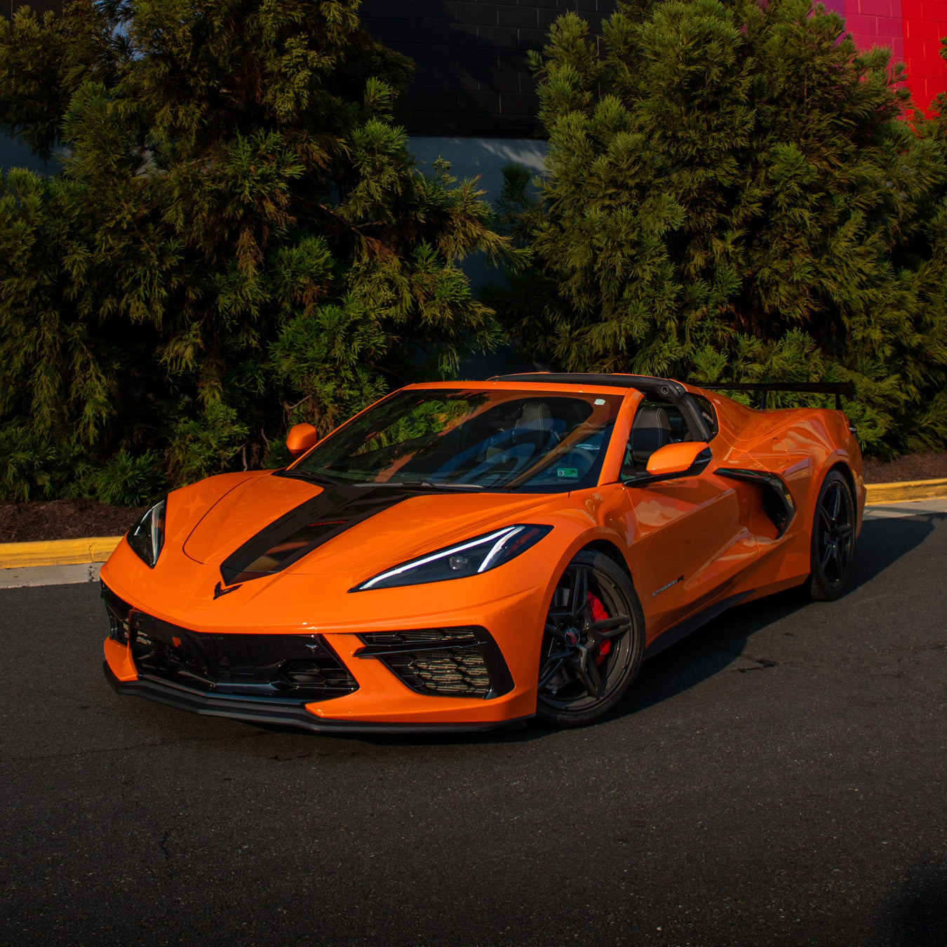 Corvette C8 3LT Stingray Roadster - Orange on Black 