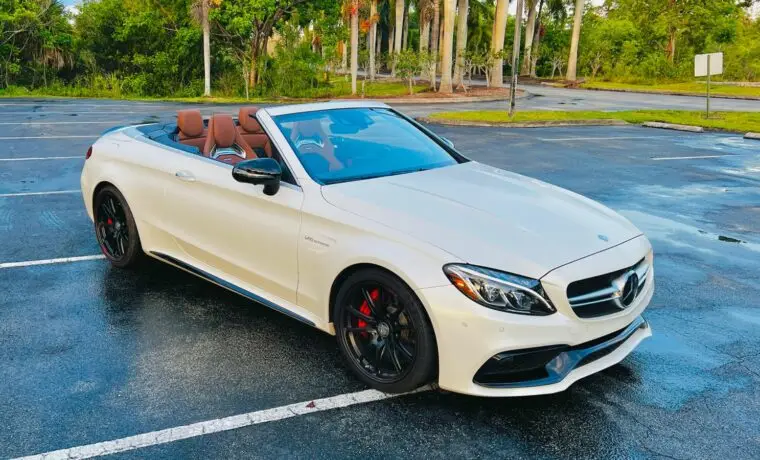 Mercedes-Benz C63 AMG Cabriolet – White on Peanut Butter