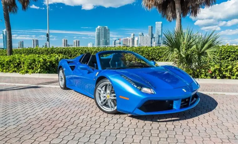 Ferrari 488 – Blue on Black