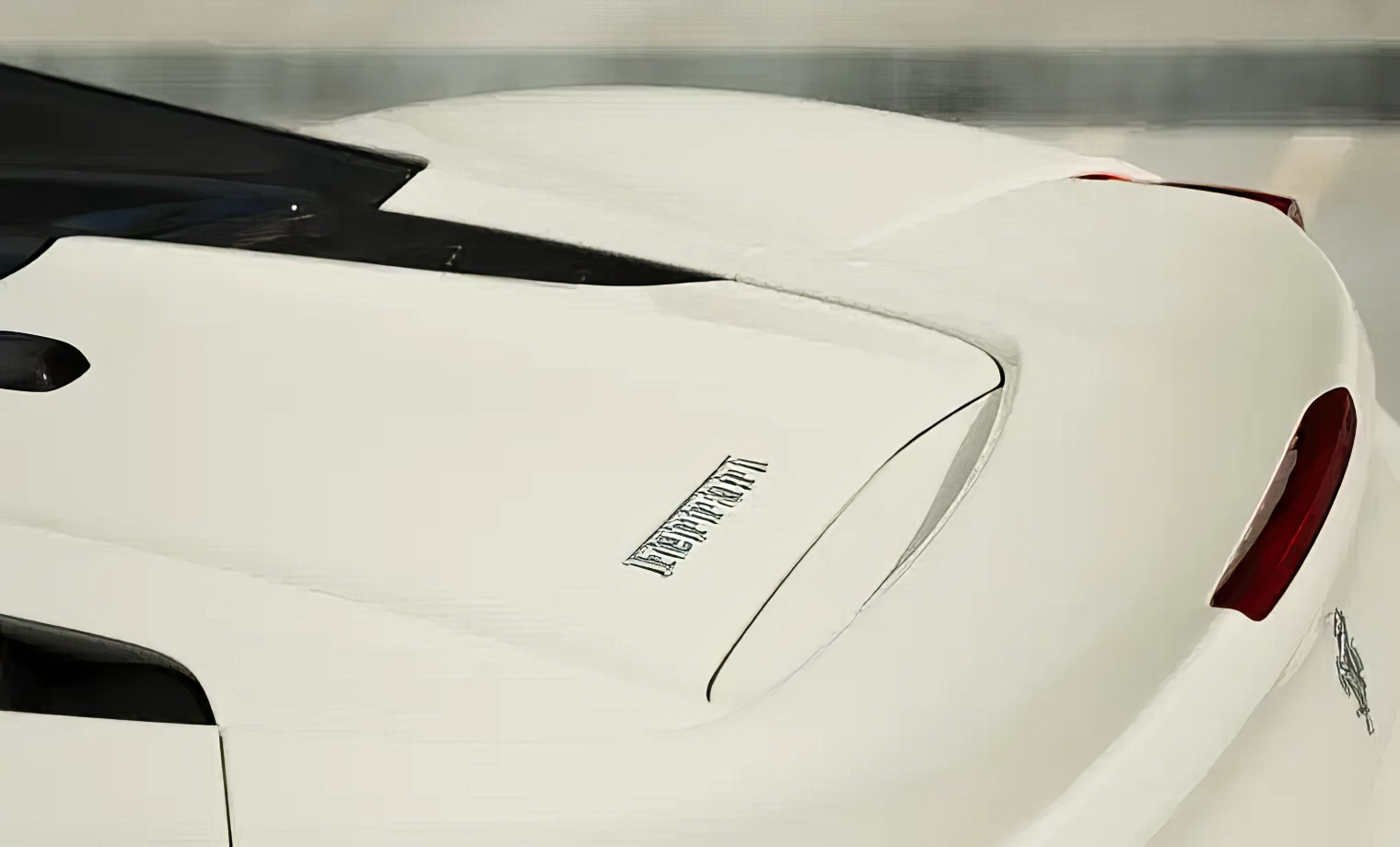 Ferrari 488 Spider – Bianco Avus on Nero (Solid White on Black)