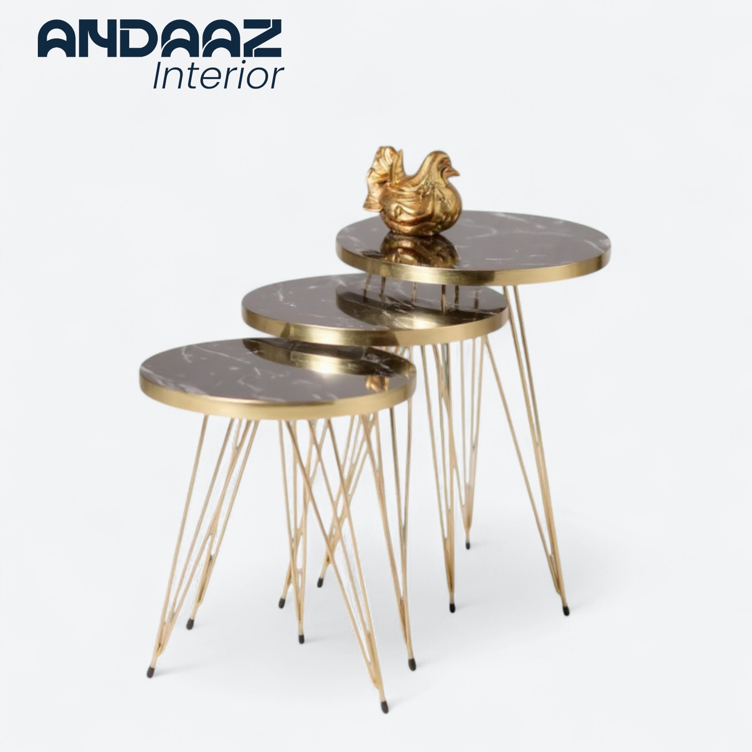 Set of 3 Elegant Nesting Tables