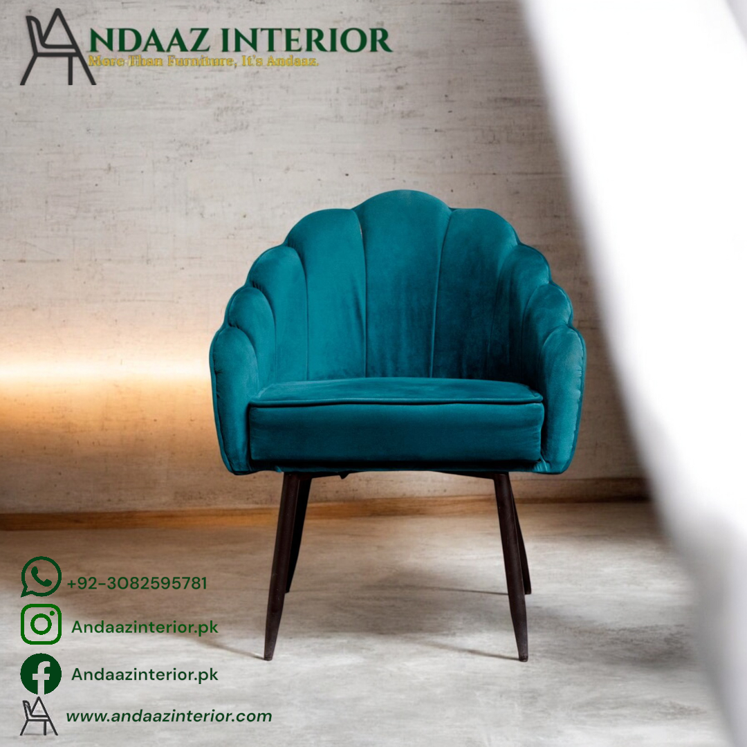 Teal Velvet Accent Chair