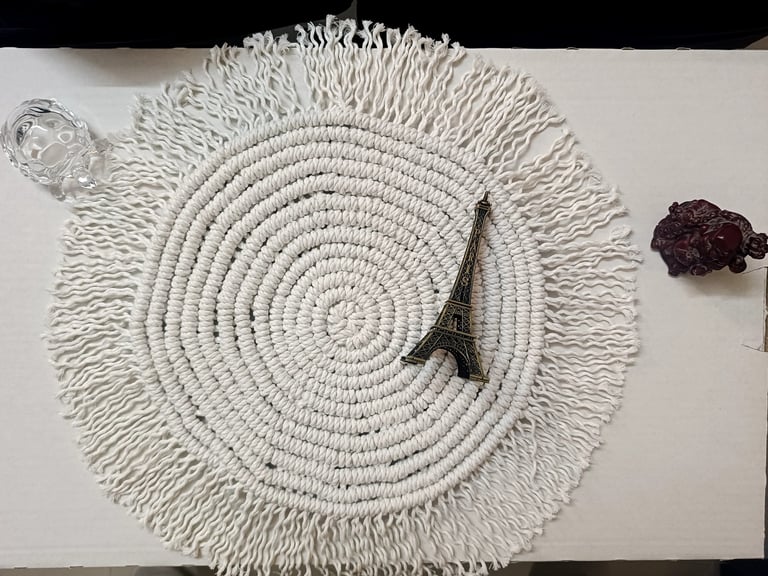 Artisan Macrame Placemat - Boho Chic Dining