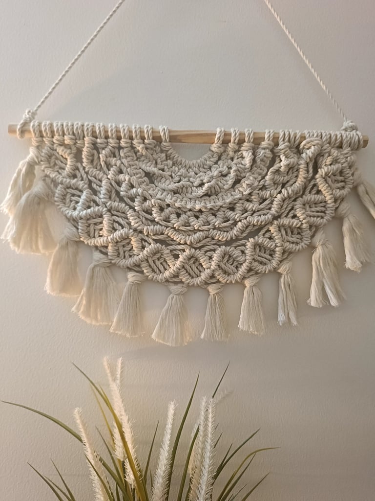 Half Moon Macrame Wall Hanging
