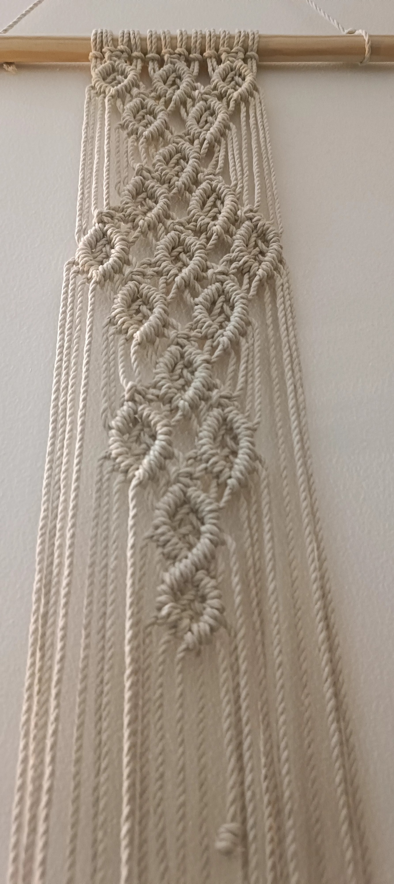 Featuring Macrame diamond pattern Art Wall Hanging in Cotton