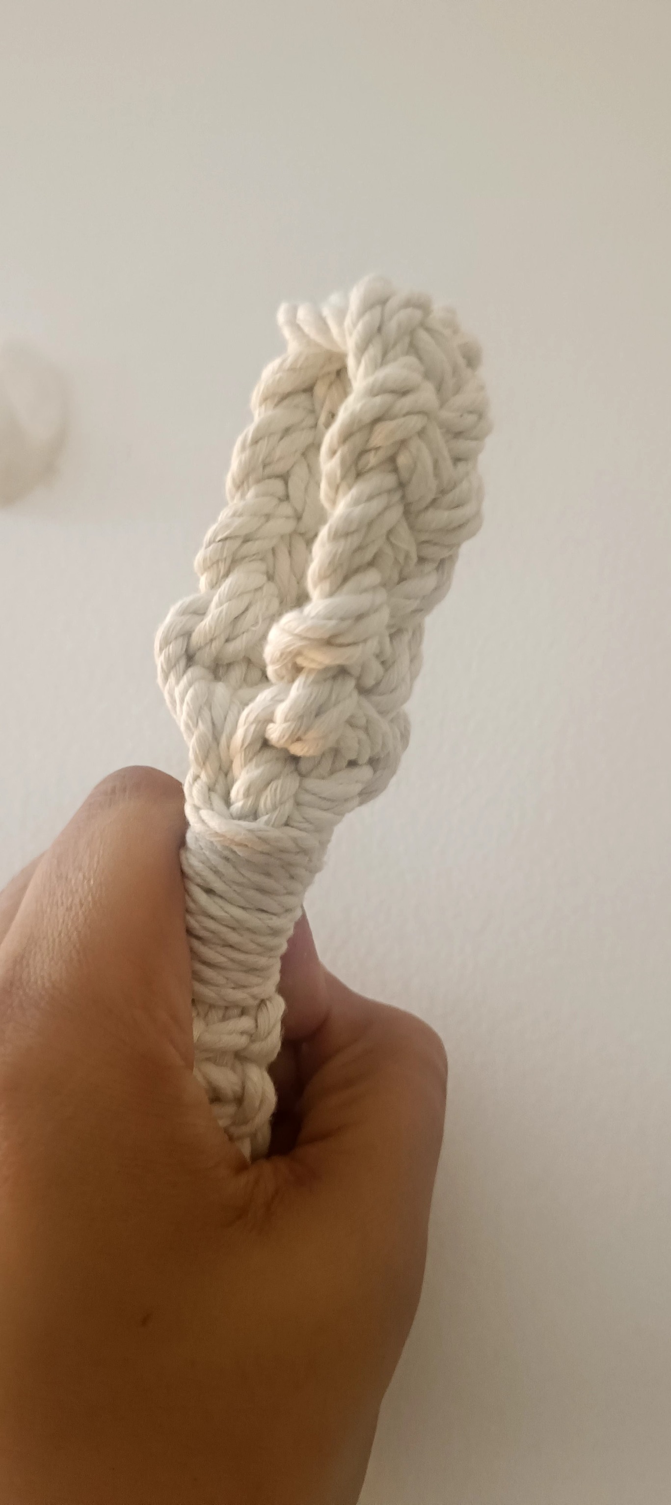 Macrame Cotton Plant Loop Hanger | Home Decor Flower Planter  100 Cms length