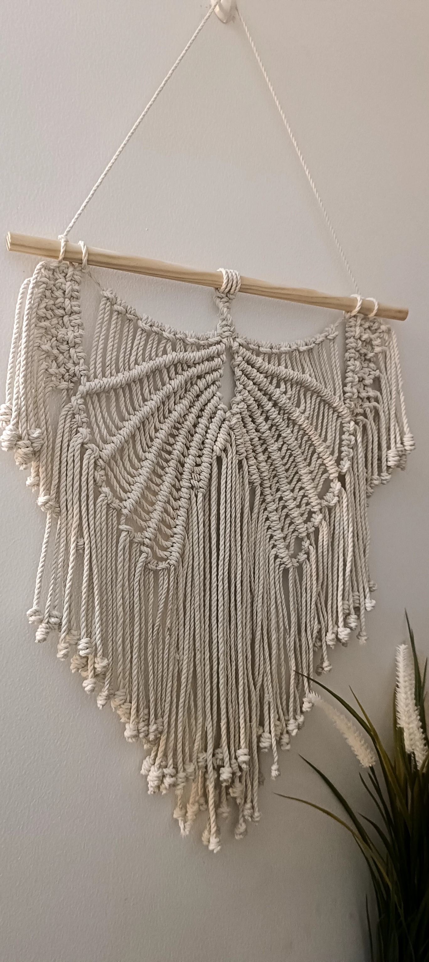 Lucky Angel Wings Macrame Wall Hanging Art | Bohemian Wall Art