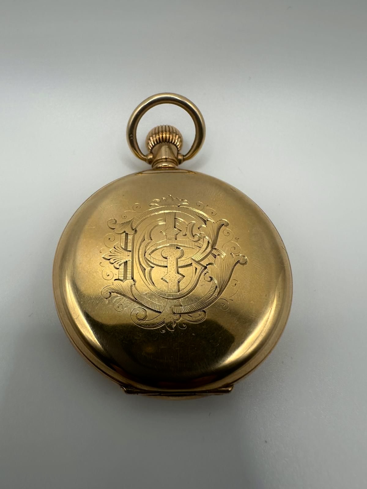 Dennison Hunter-Cased Pocket Watch, Rolled Gold