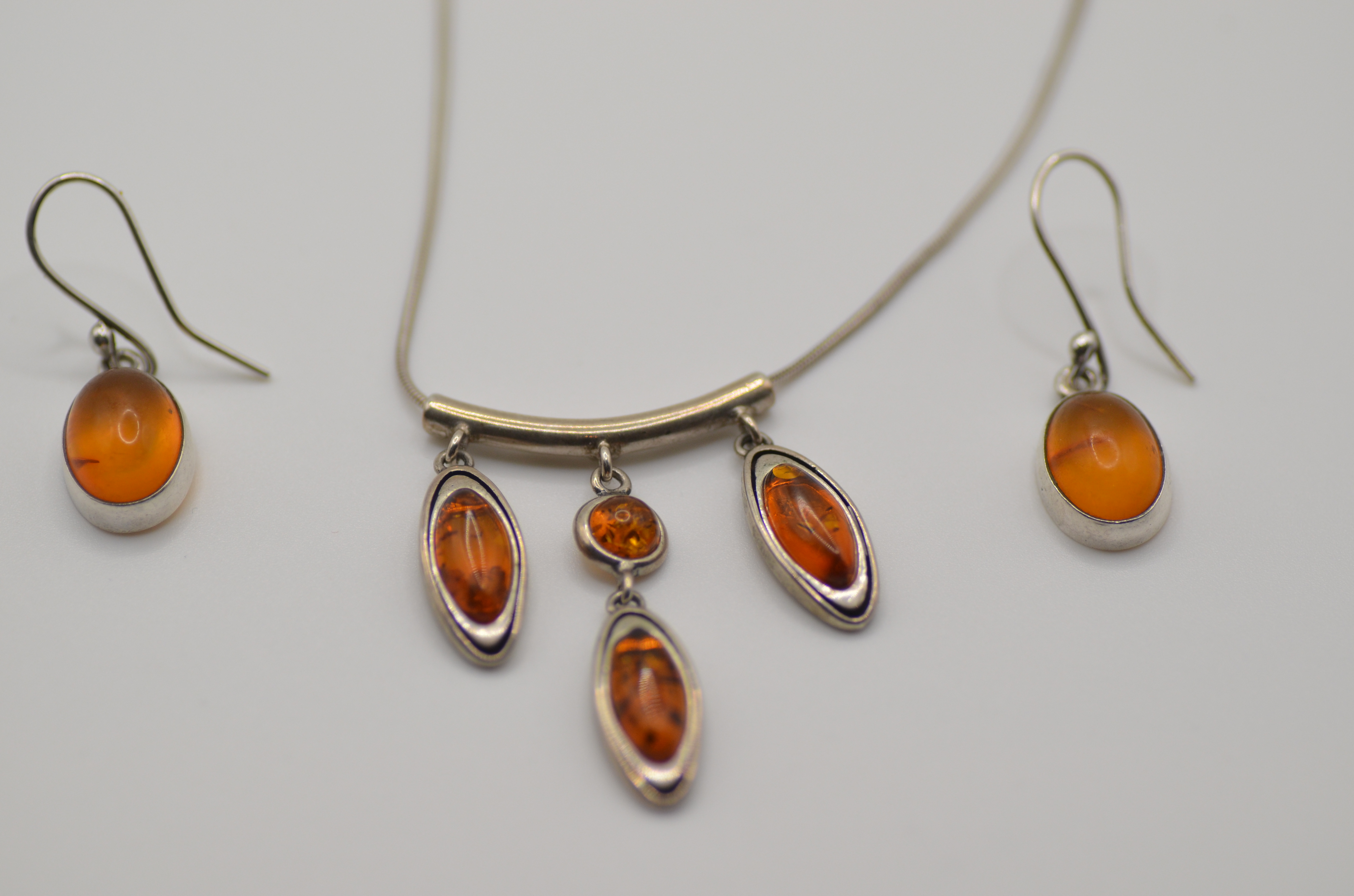 Vintage French Amber Droplet Set