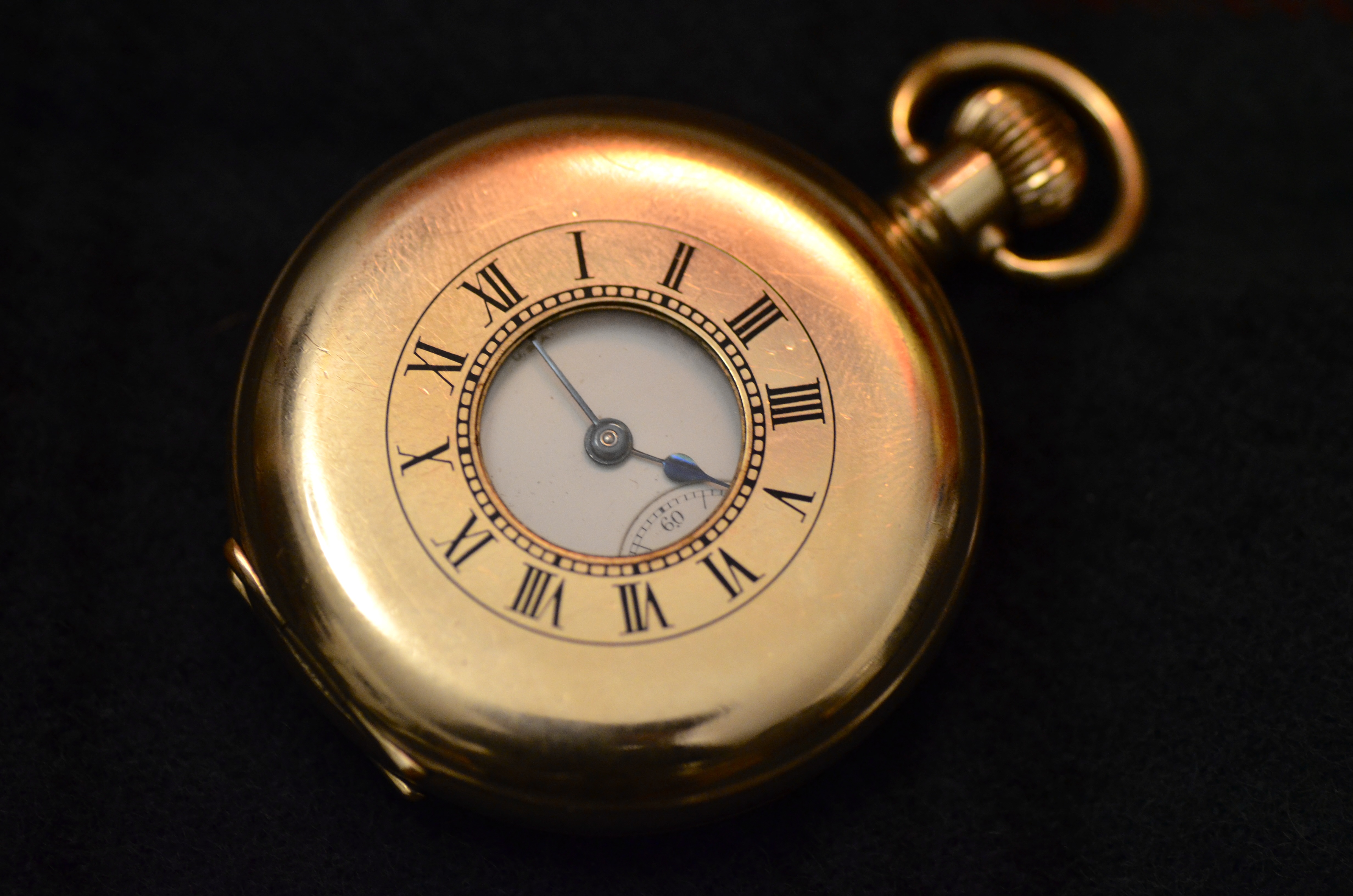 Vintage Waltham Half Hunter Pocket Watch 