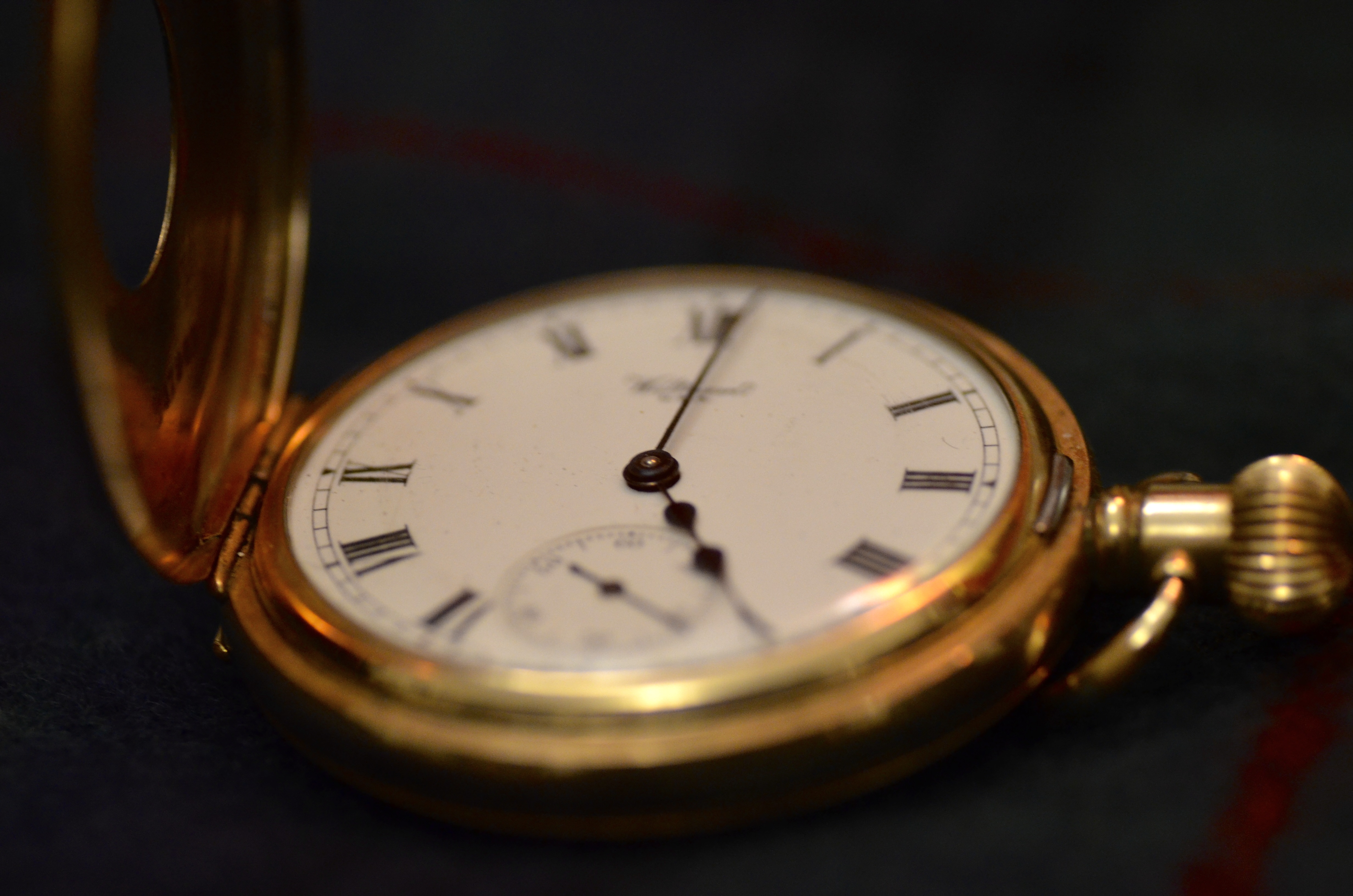 Vintage Waltham Half Hunter Pocket Watch 