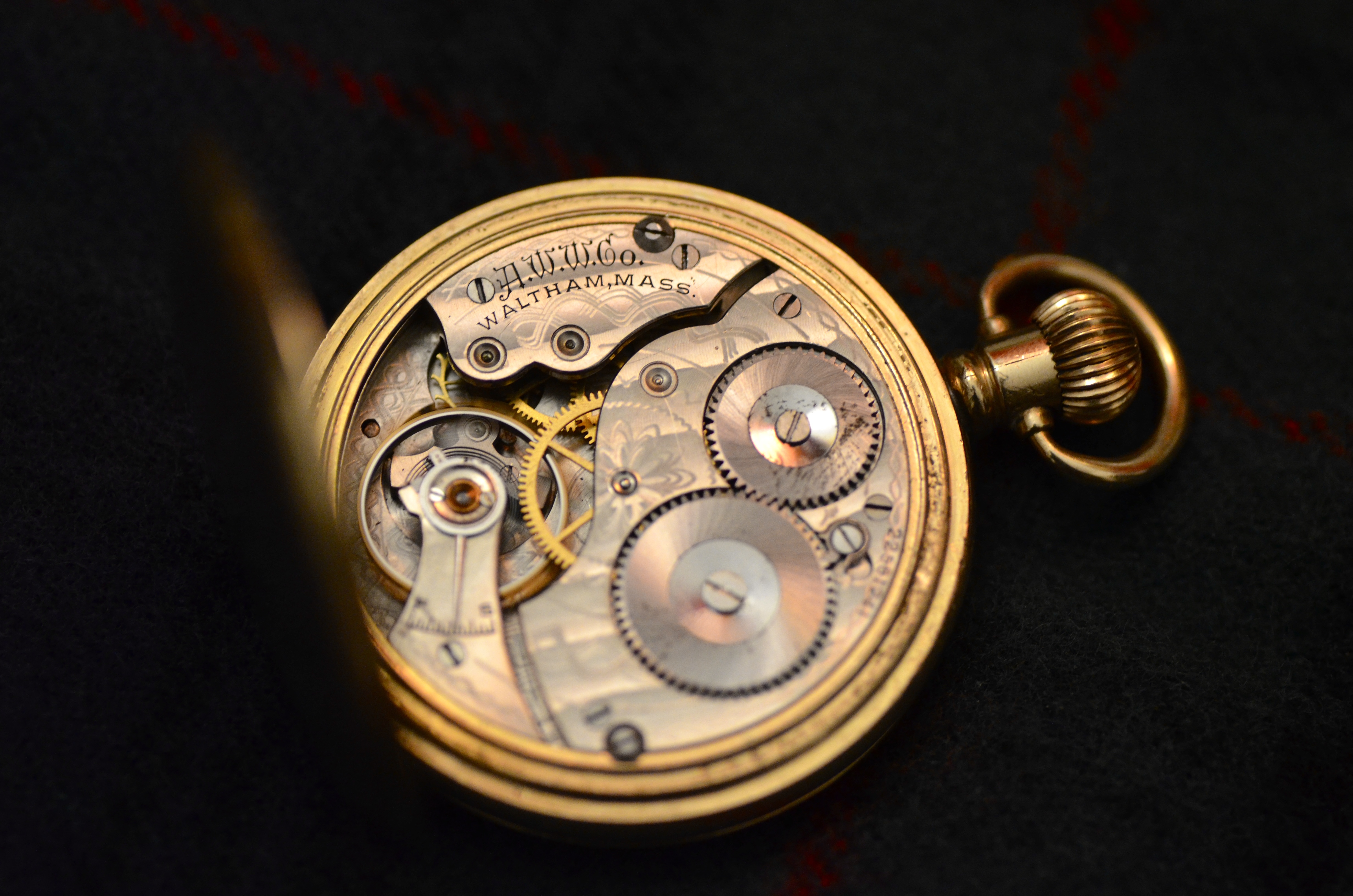 Vintage Waltham Half Hunter Pocket Watch 