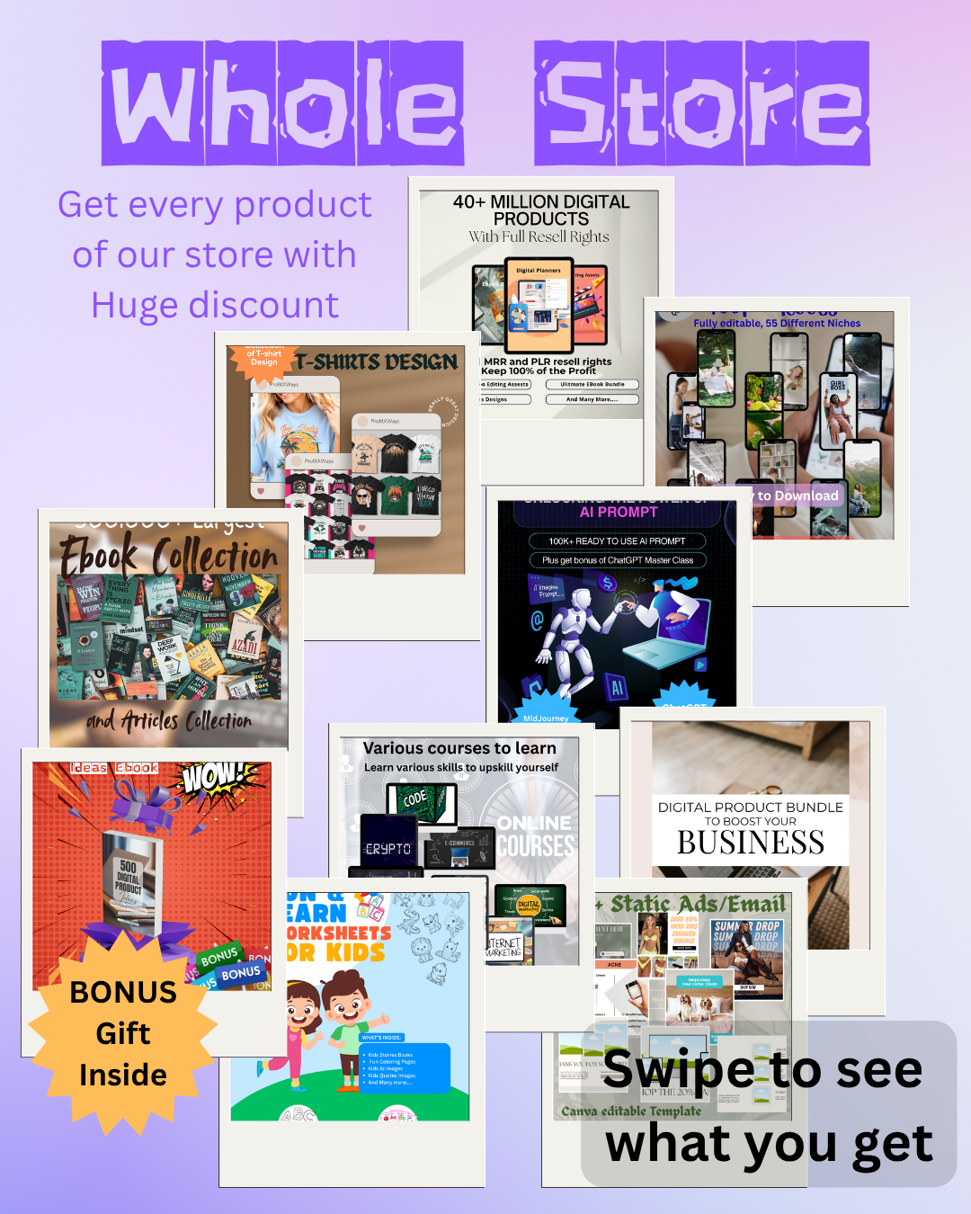 ๐ Unlock the Whole Store Digital Bundle