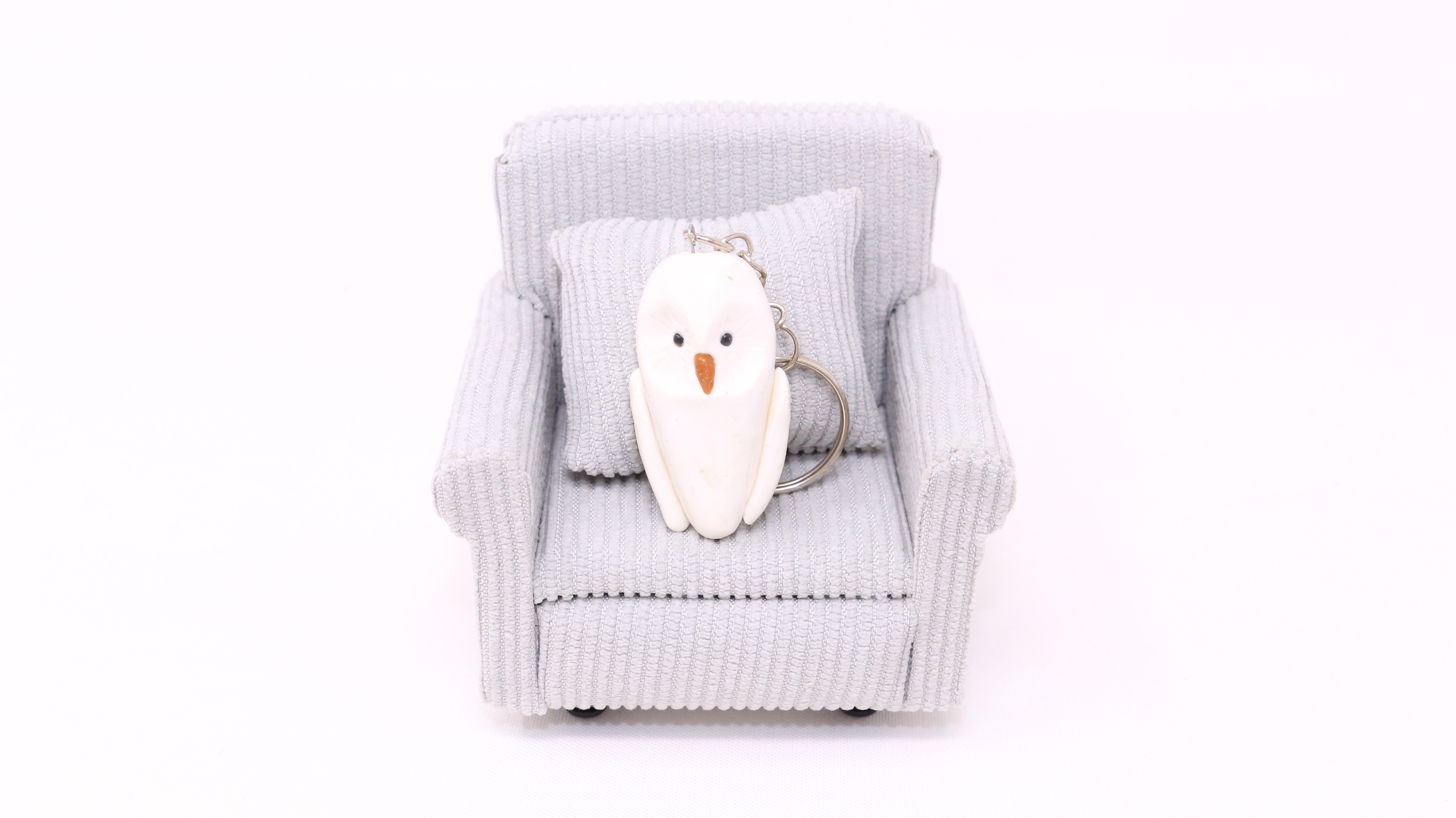Pierre Anti-Stress "Hibou Blanc"