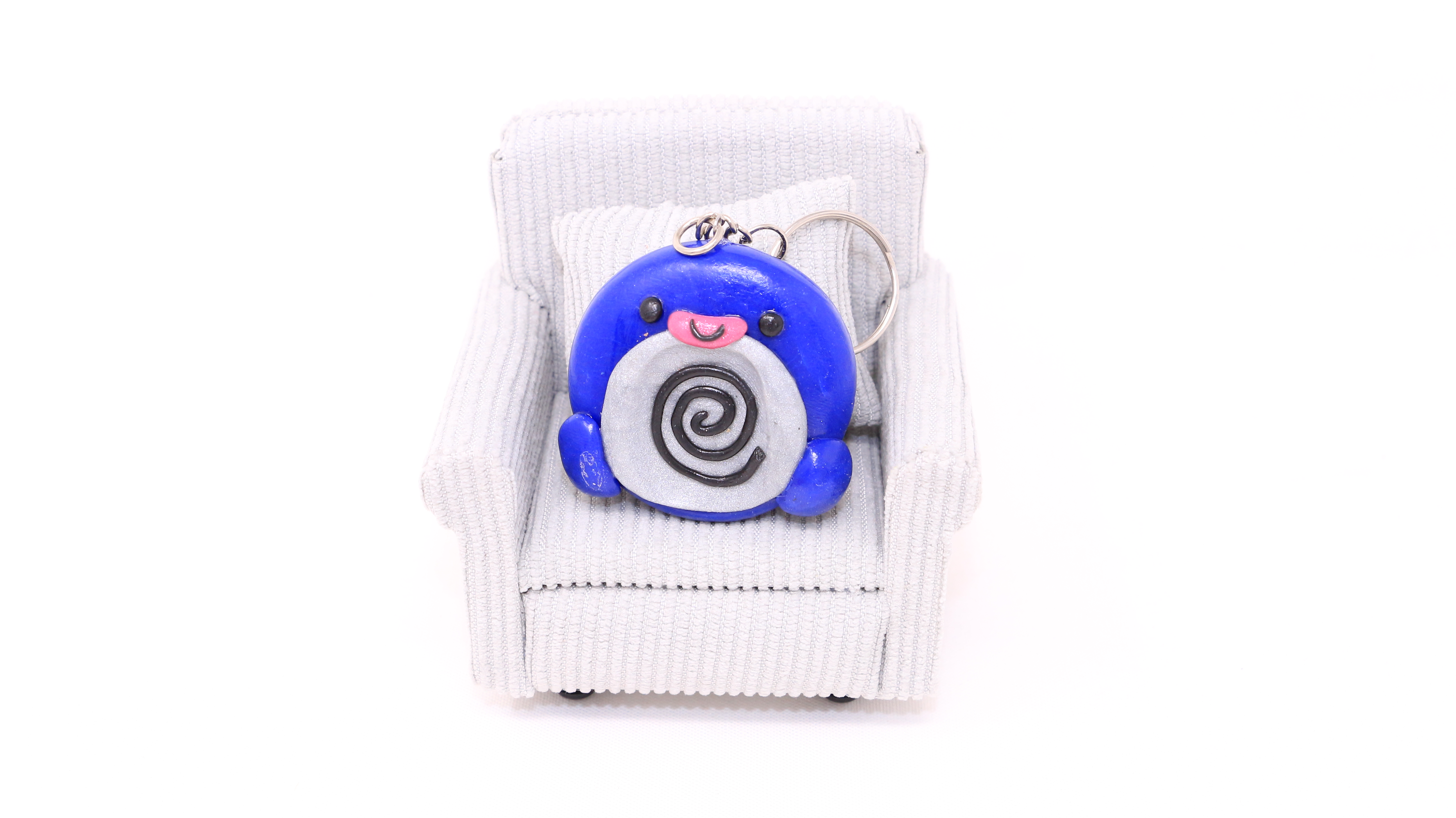 Worry Stone (Pierre du calme) Poliwag Pokemon en pâte polymère