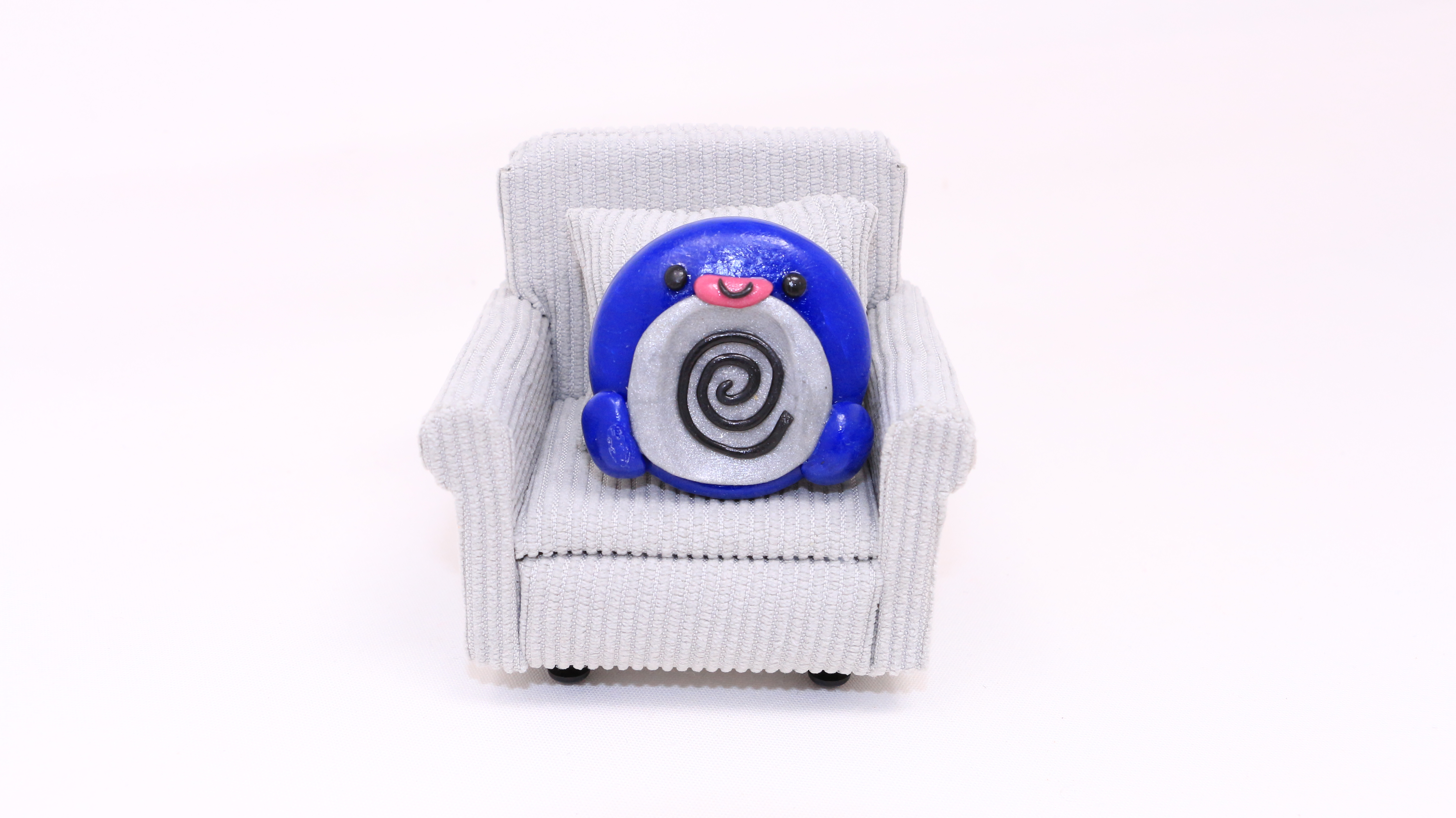 Worry Stone (Pierre du calme) Poliwag Pokemon en pâte polymère