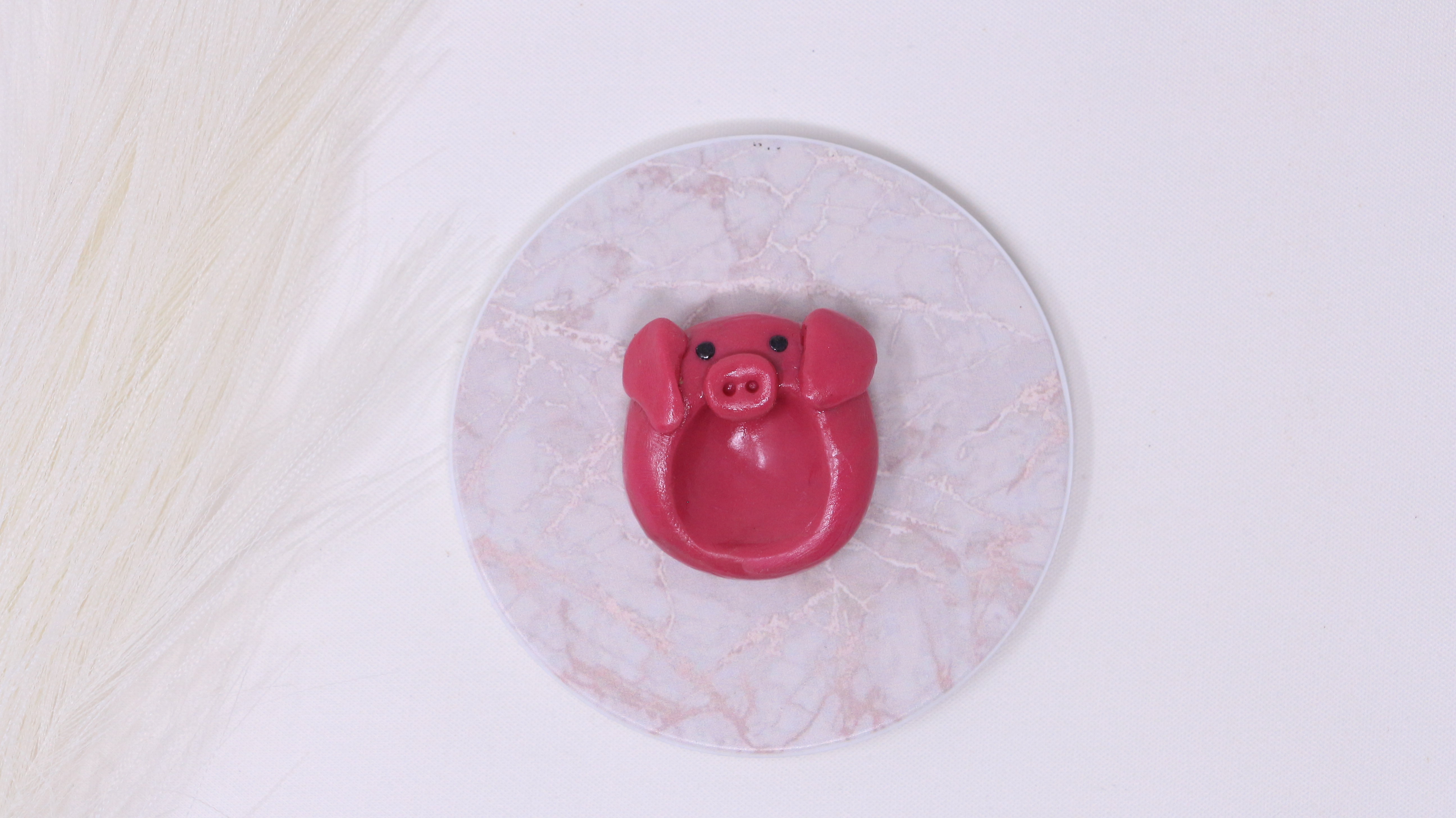 Pierre du calme cochon/ Worry stone little porc
