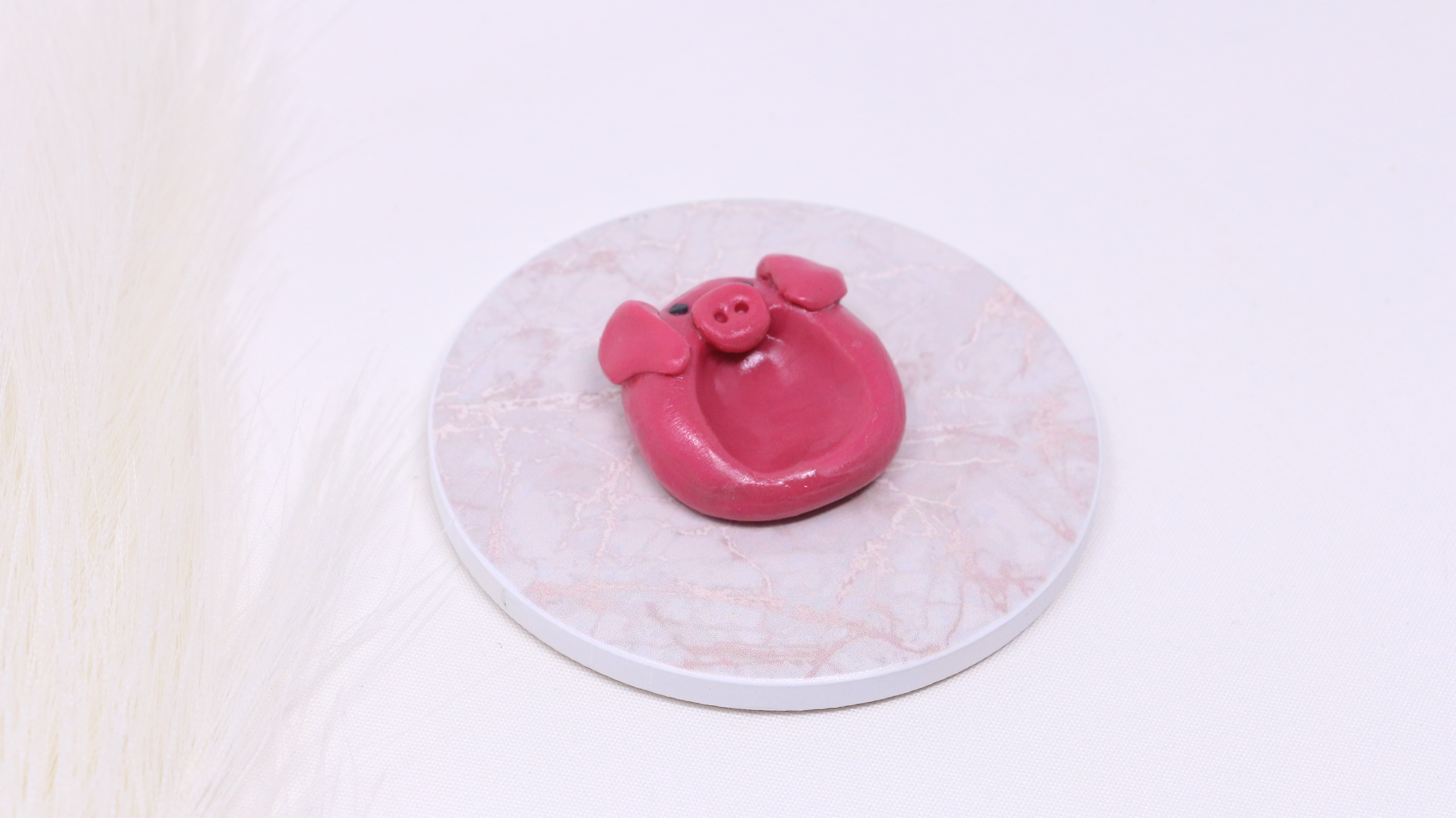 Pierre du calme cochon/ Worry stone little porc