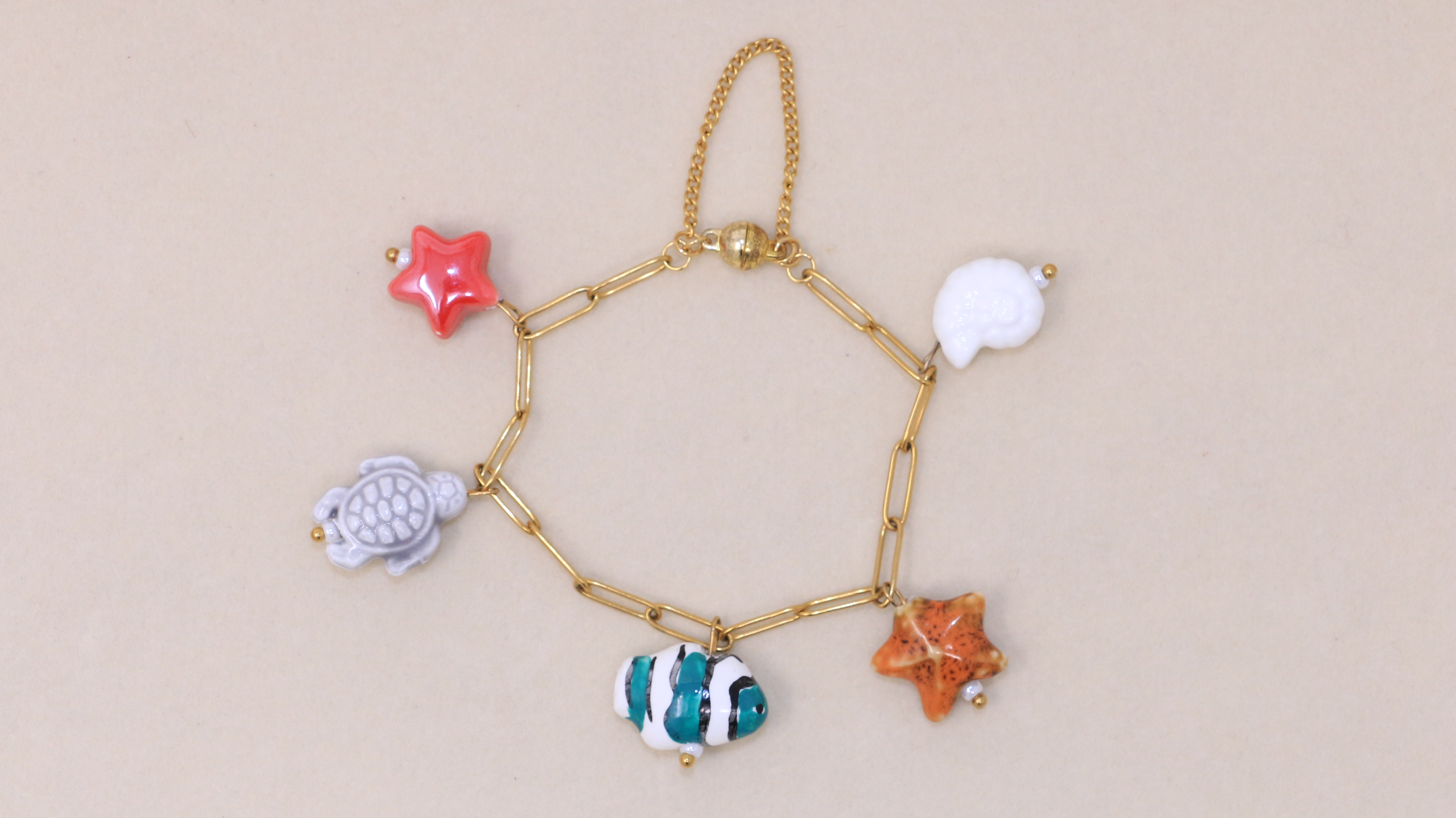 Bracelet acier & céramique 