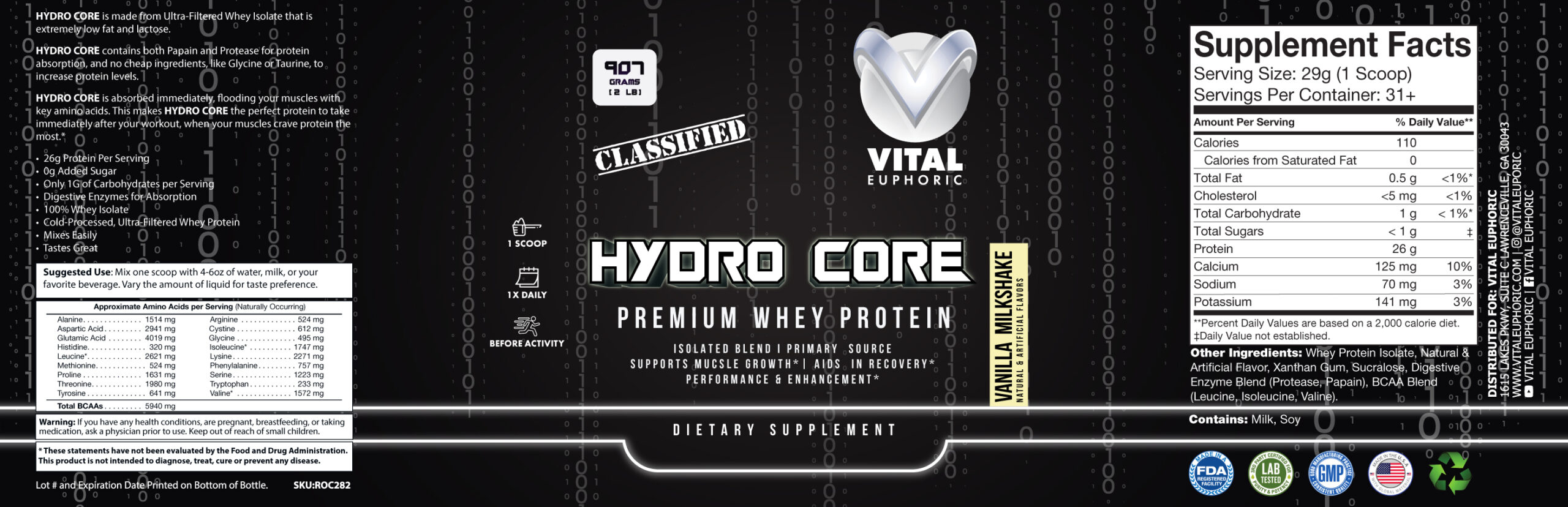 Hydro Core – Vanilla Milkshake