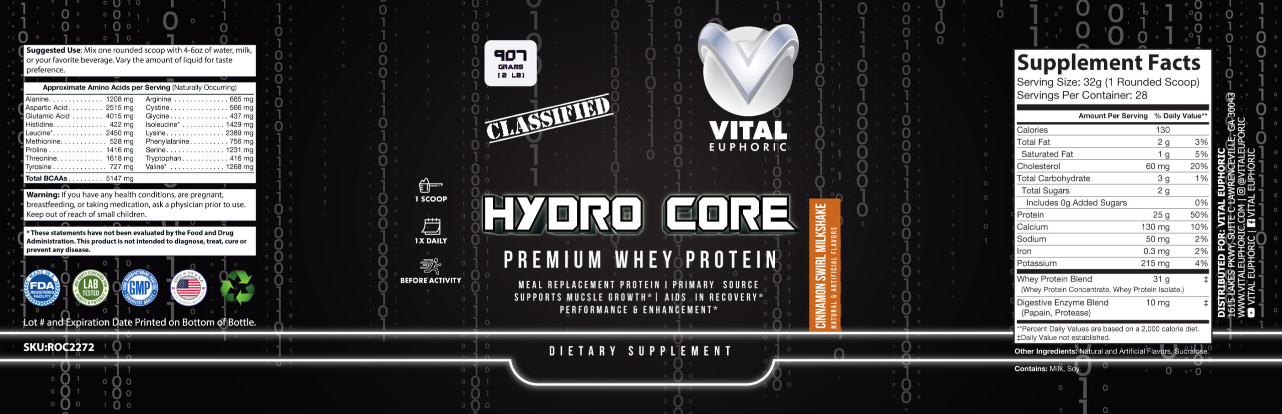Hydro Core – Cinnamon Swirl Milkshake