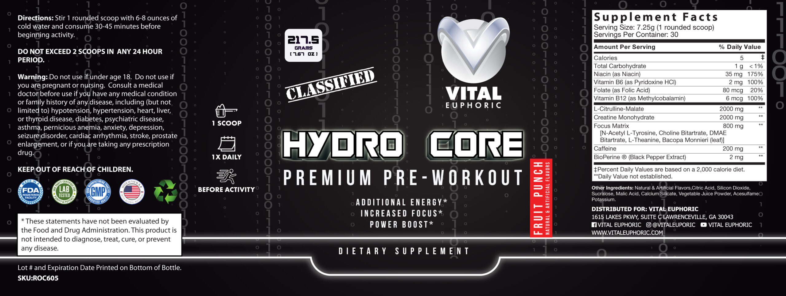 Pre-Workout – Fruit Punch