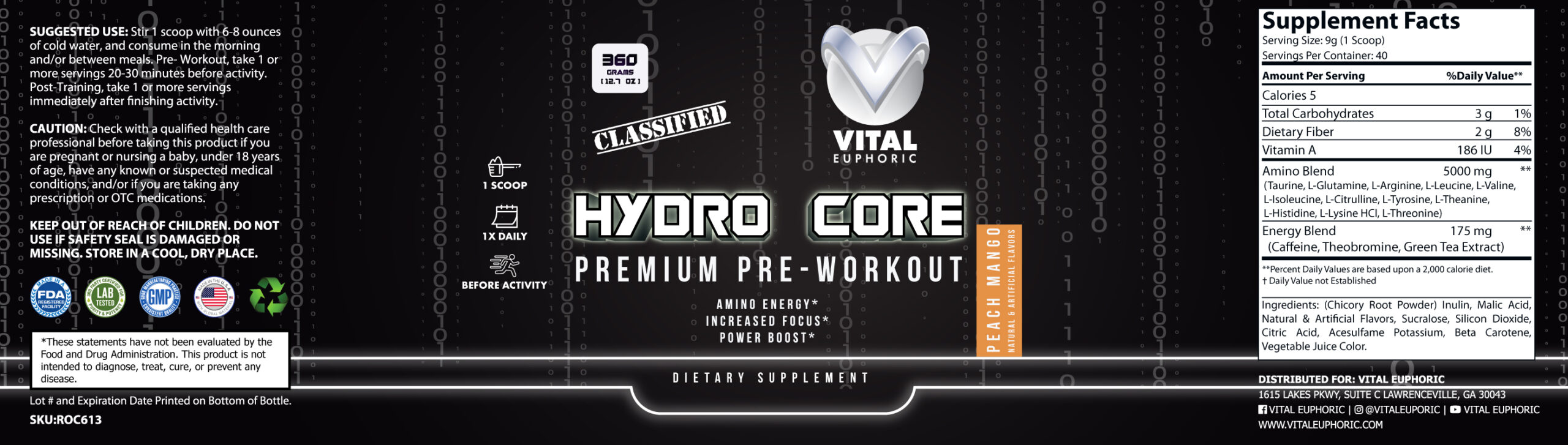 Pre-Workout – Peach Mango