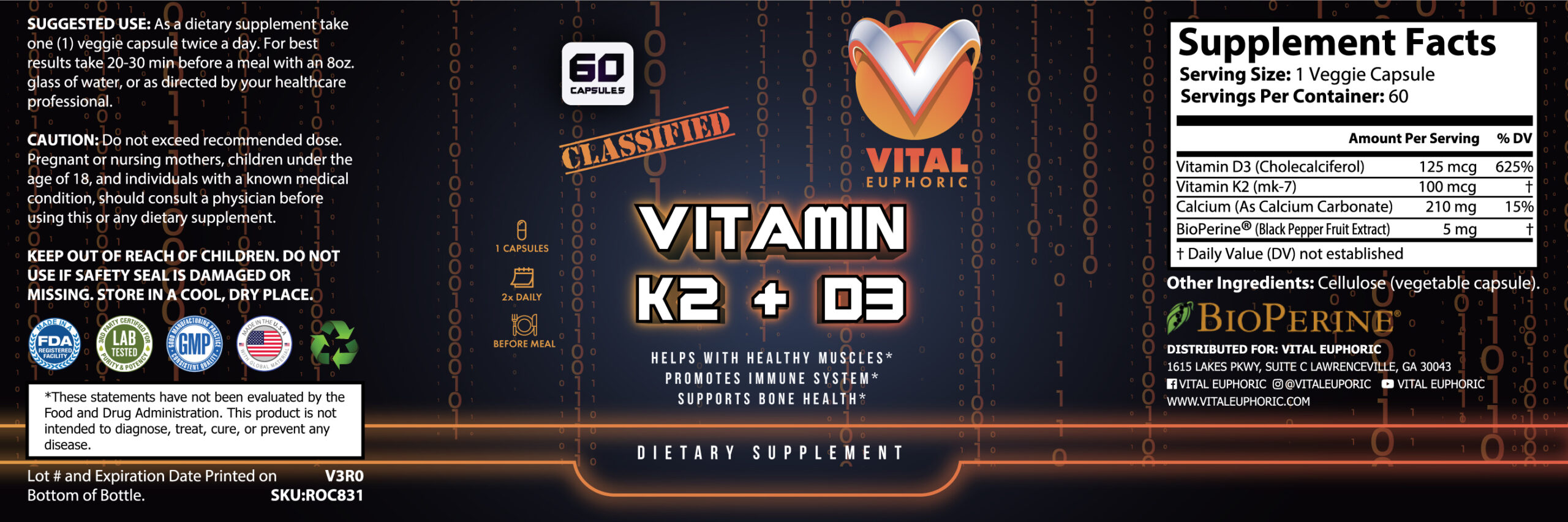 Vitamin k2+D3