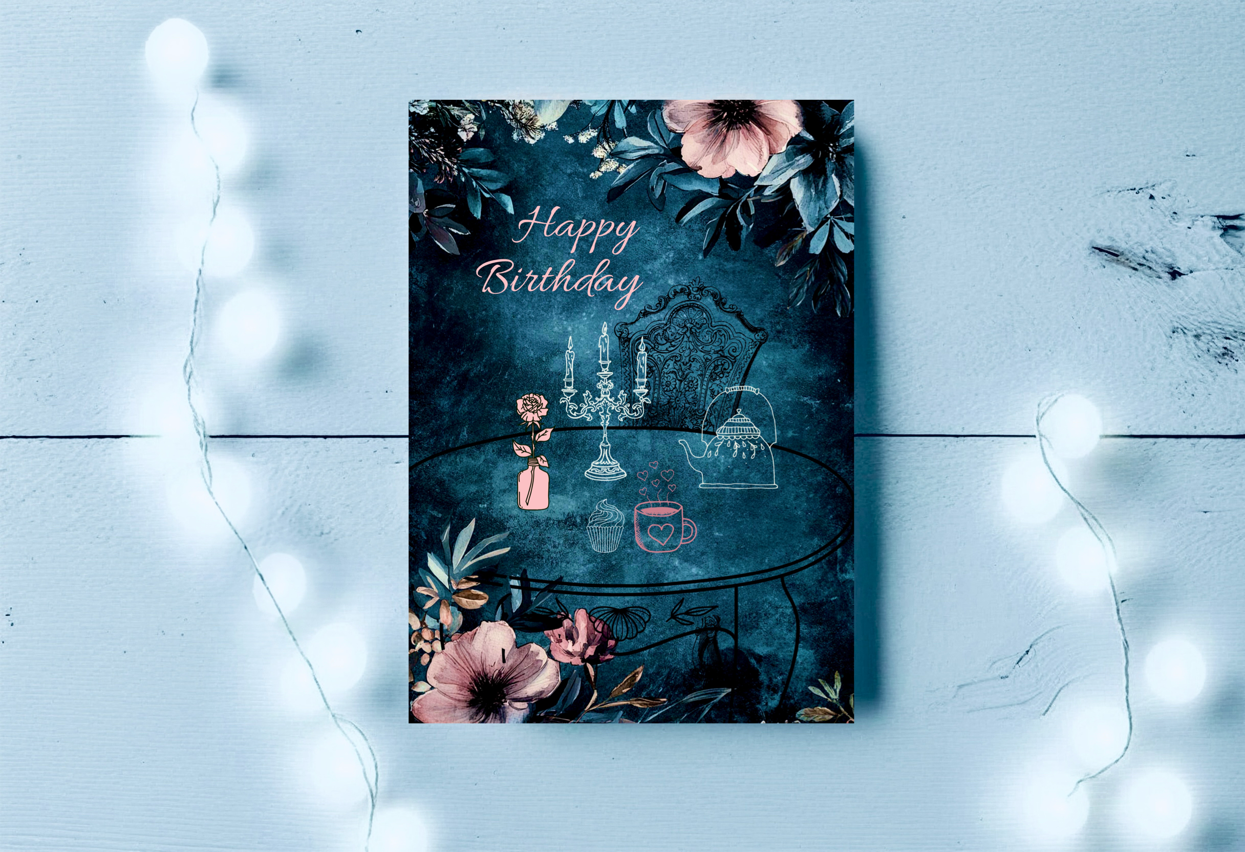 Teatime Luxury Birthday Card