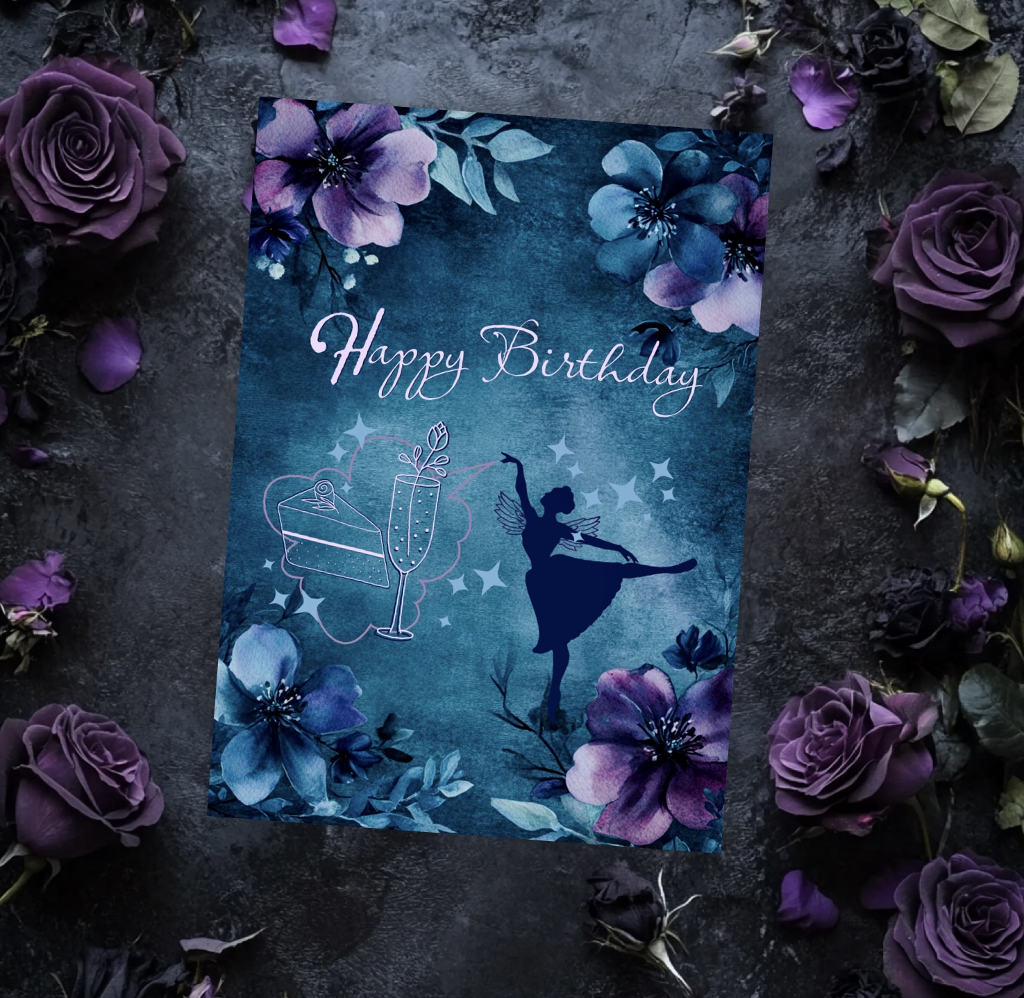Dancing Fairy Birthday Card