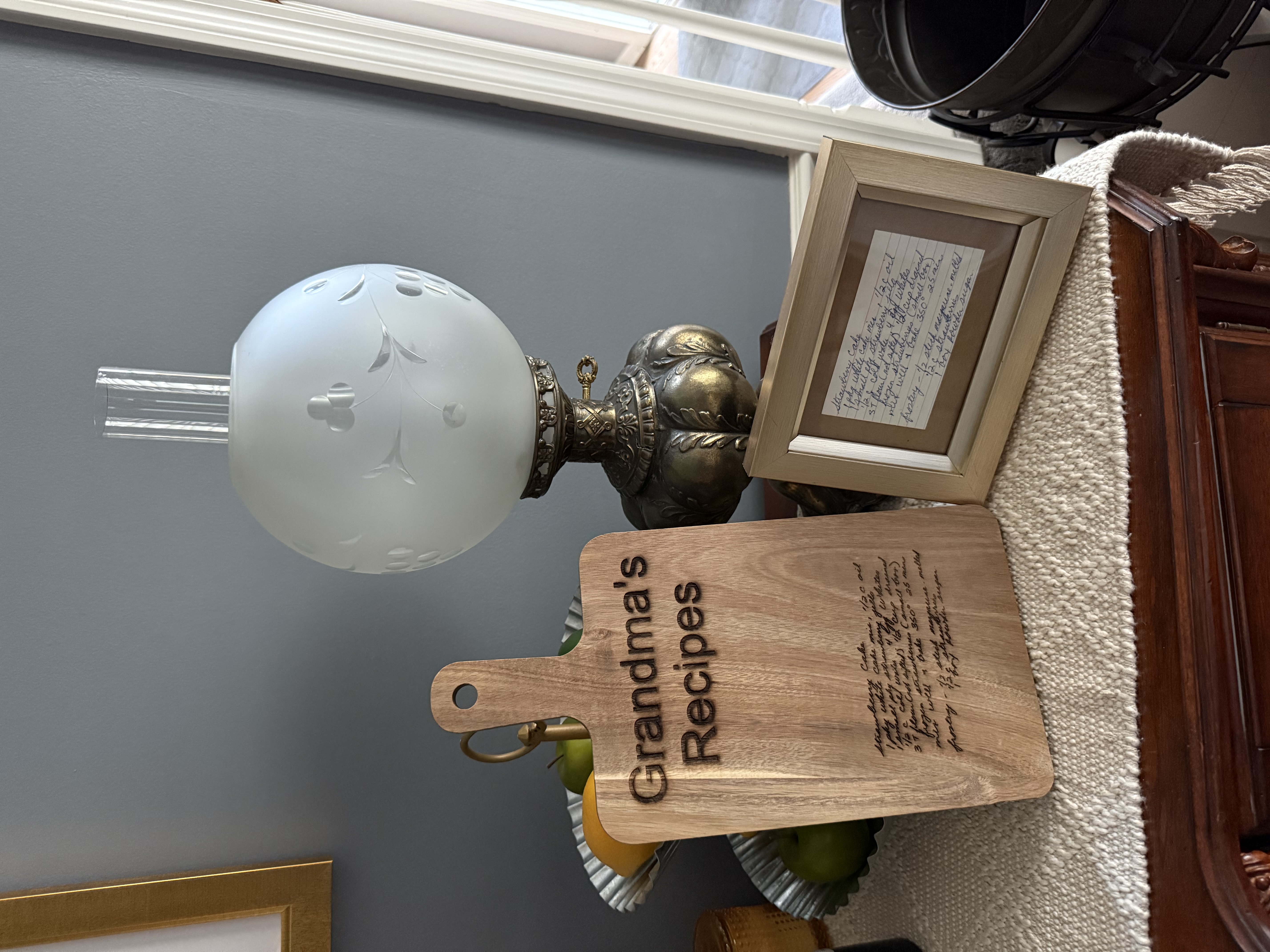 Grandma's Recipes Engraved Cutting Board