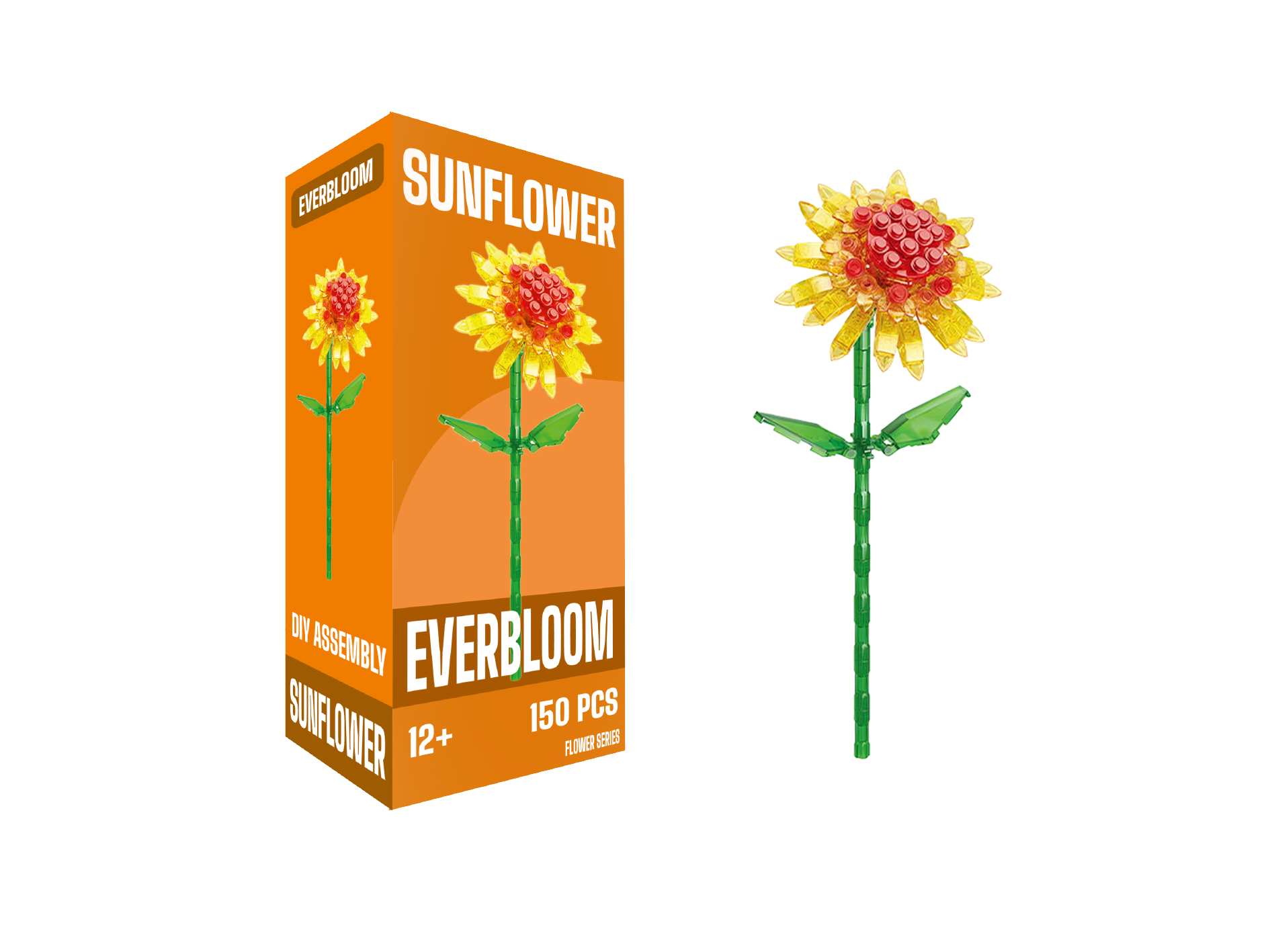 Sunflower Buildable Plastic Flowers