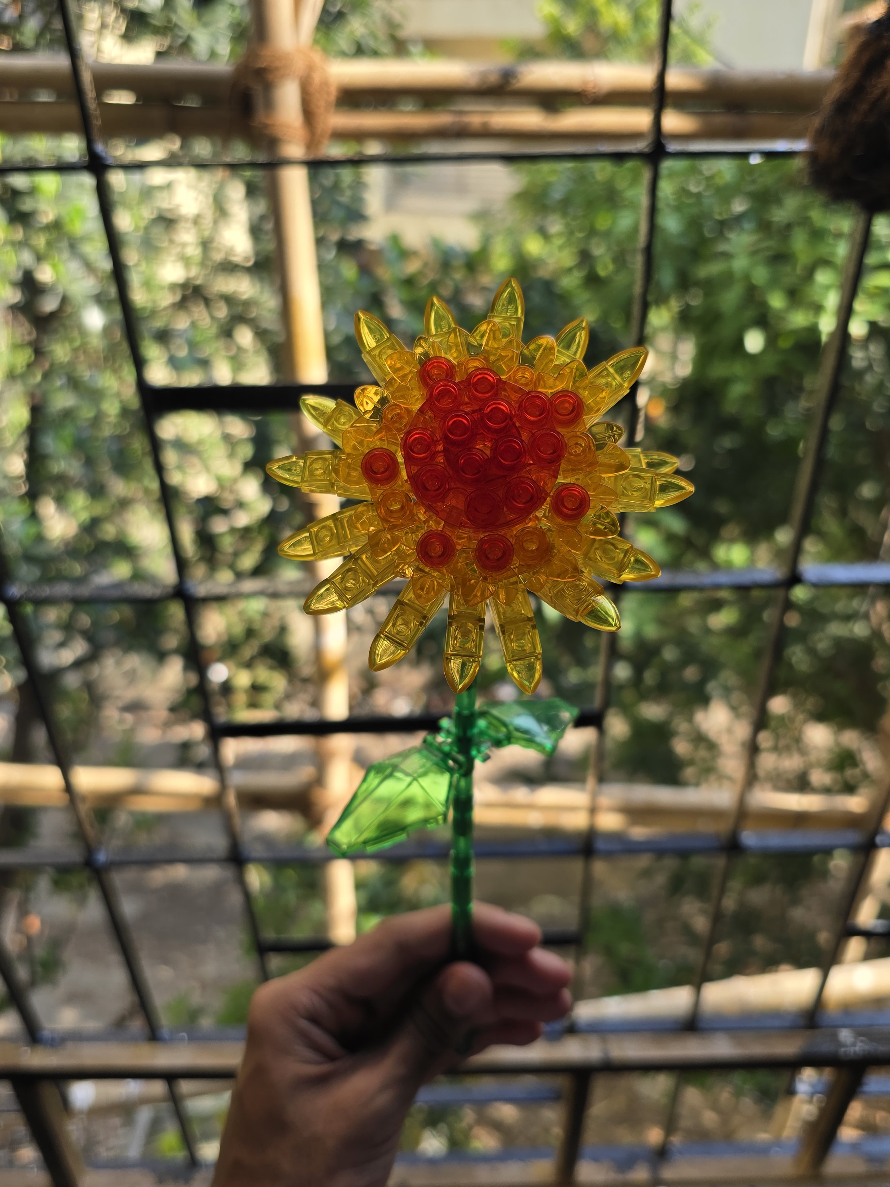 Sunflower Buildable Plastic Flowers