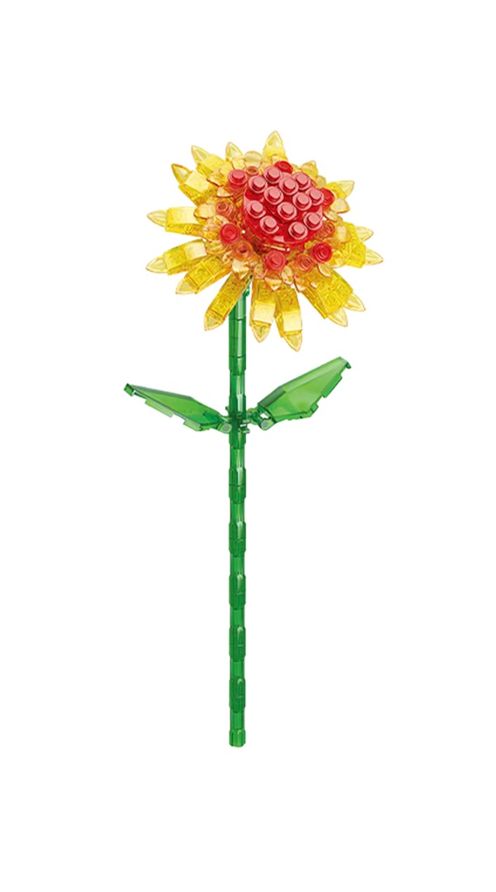 Sunflower Buildable Plastic Flowers