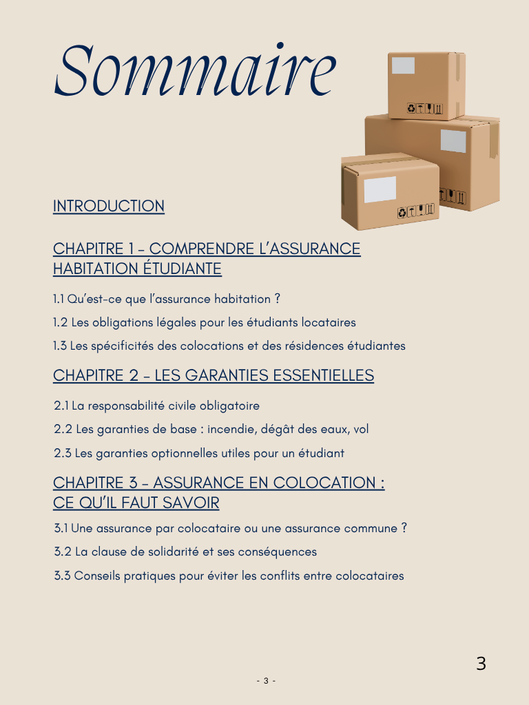 Assurance habitation étudiante