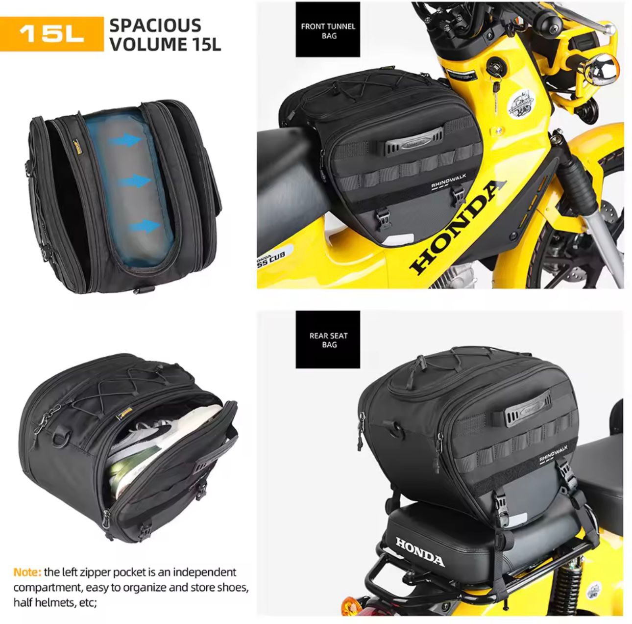 Scooter Front Bag HONDA, YAMAHA, ZONTES,SYM,BMW