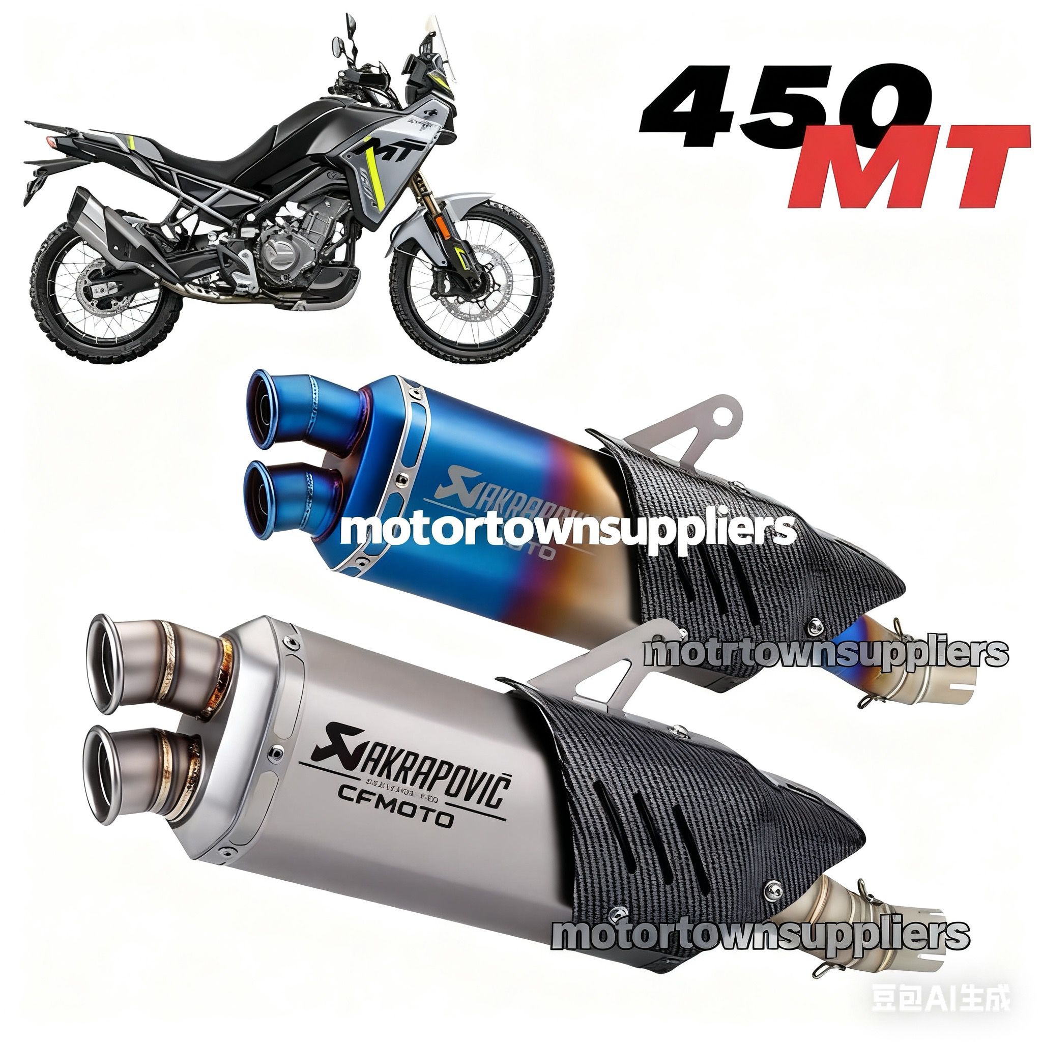 CFMOTO 450MT ADV Exhaust