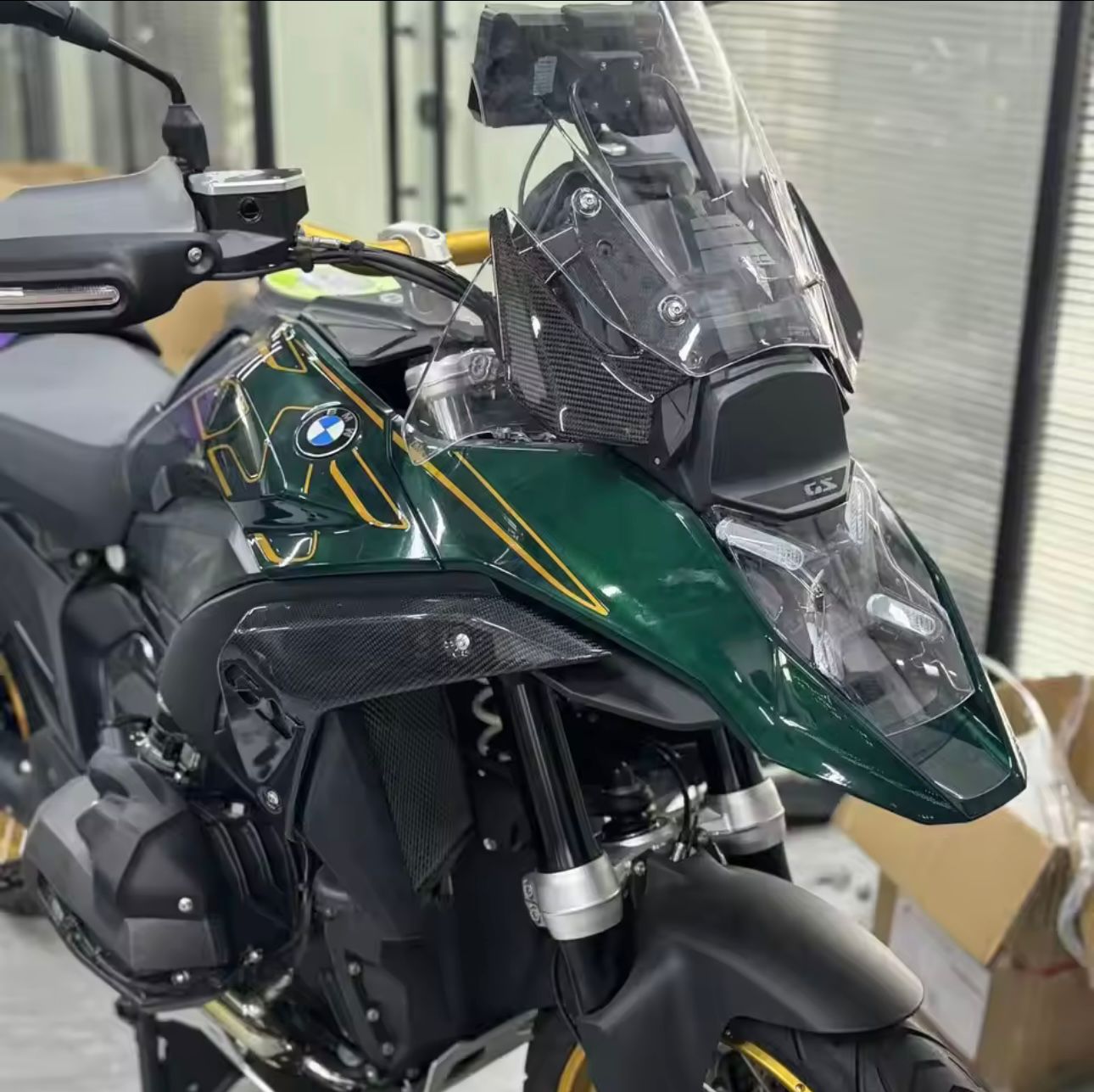 BMW R1300GS Carbon Fiber Side Panel Covers 