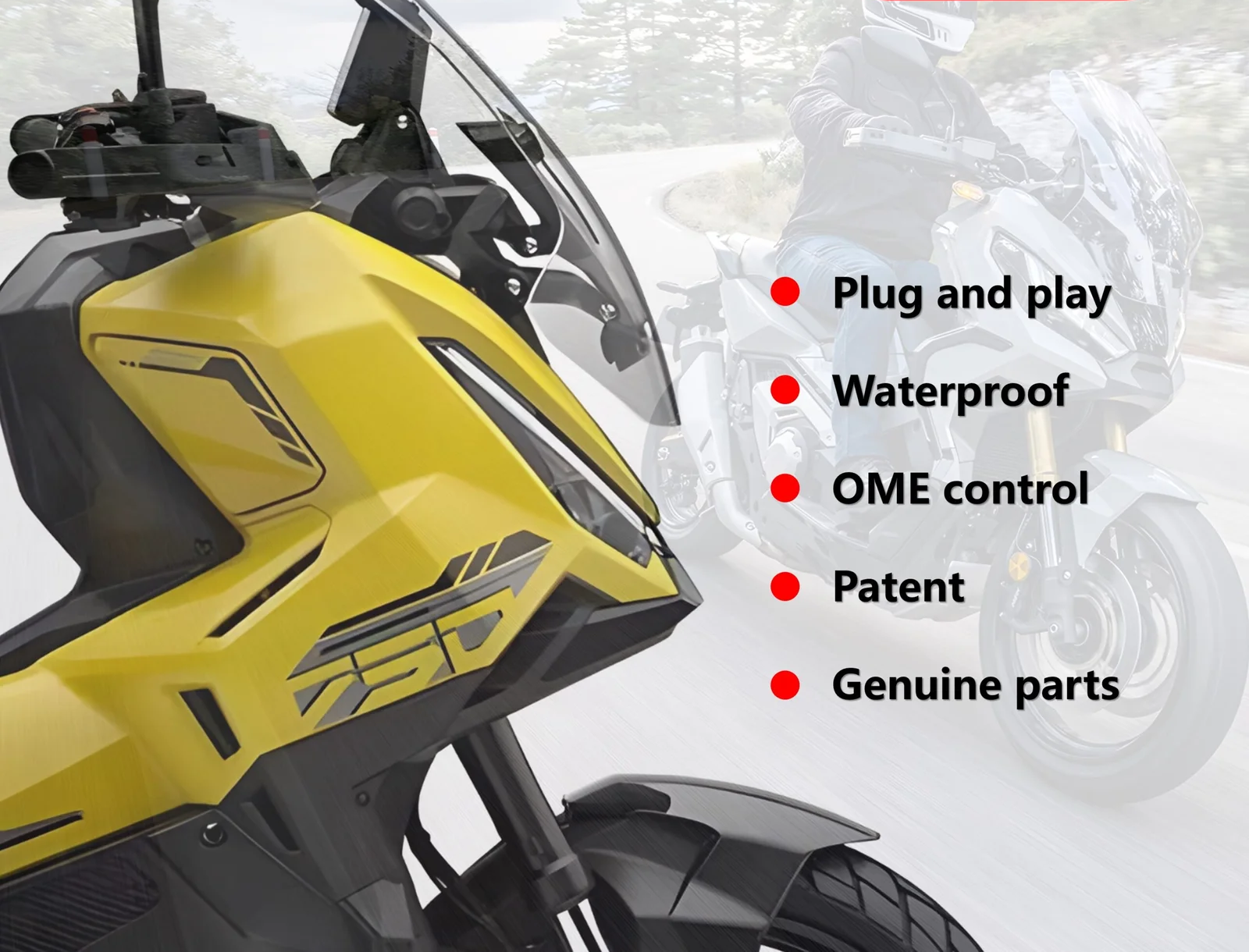 2021-2024 XADV750 electric windshield for Honda
