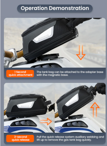 CFMOTO 450MT  Magnetic Quick Release Tank Bag