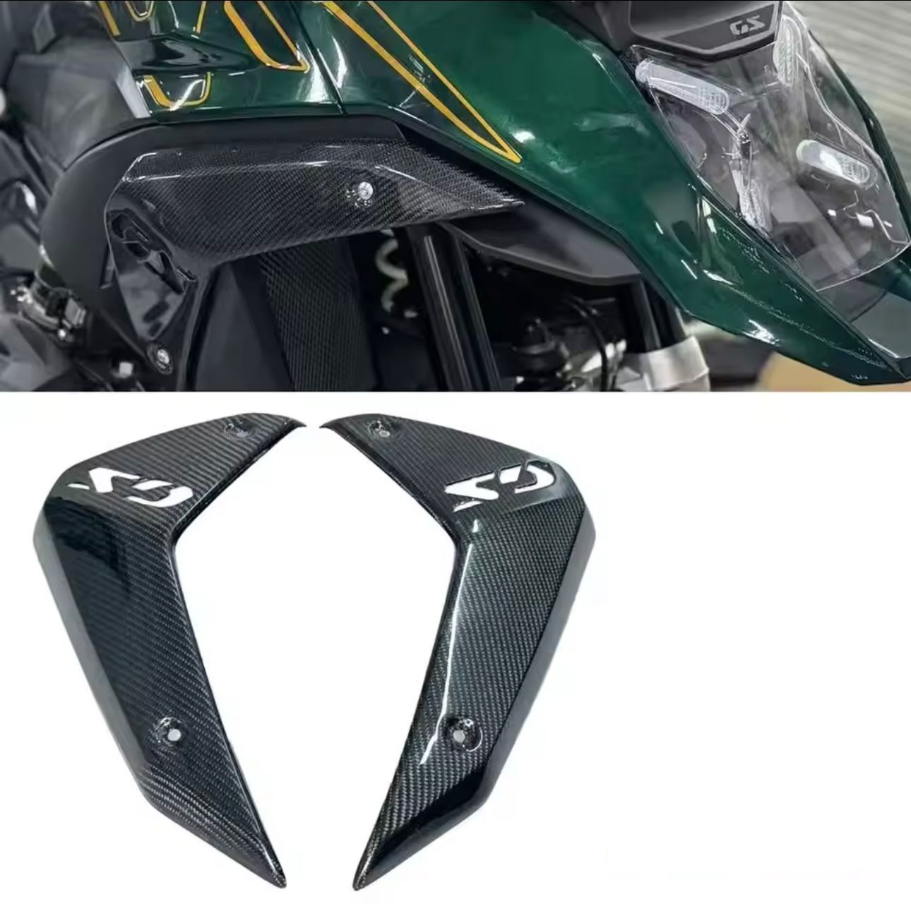 BMW R1300GS Carbon Fiber Side Panel Covers